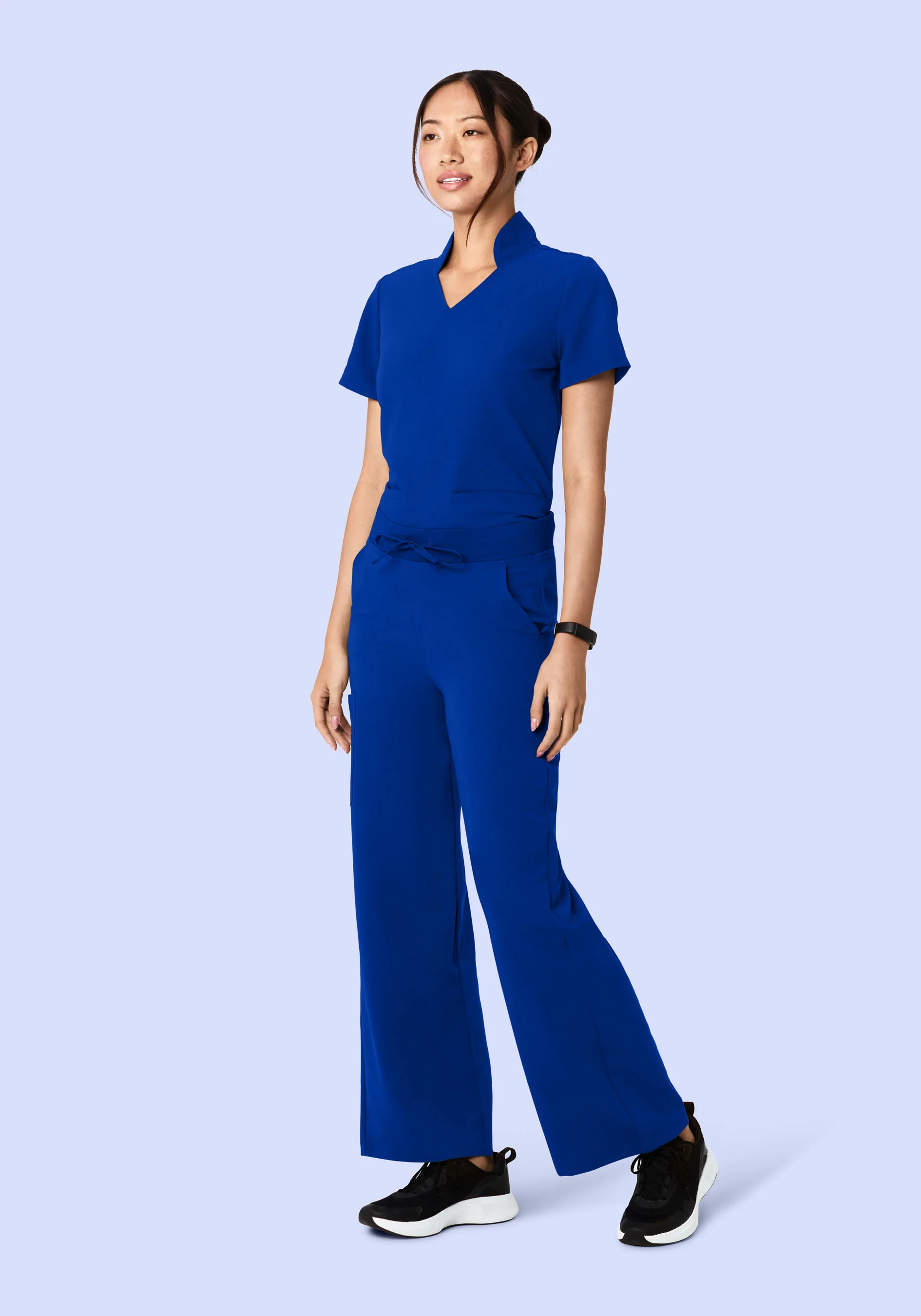 High Waisted Wide Leg Galaxy Blue - Image 4