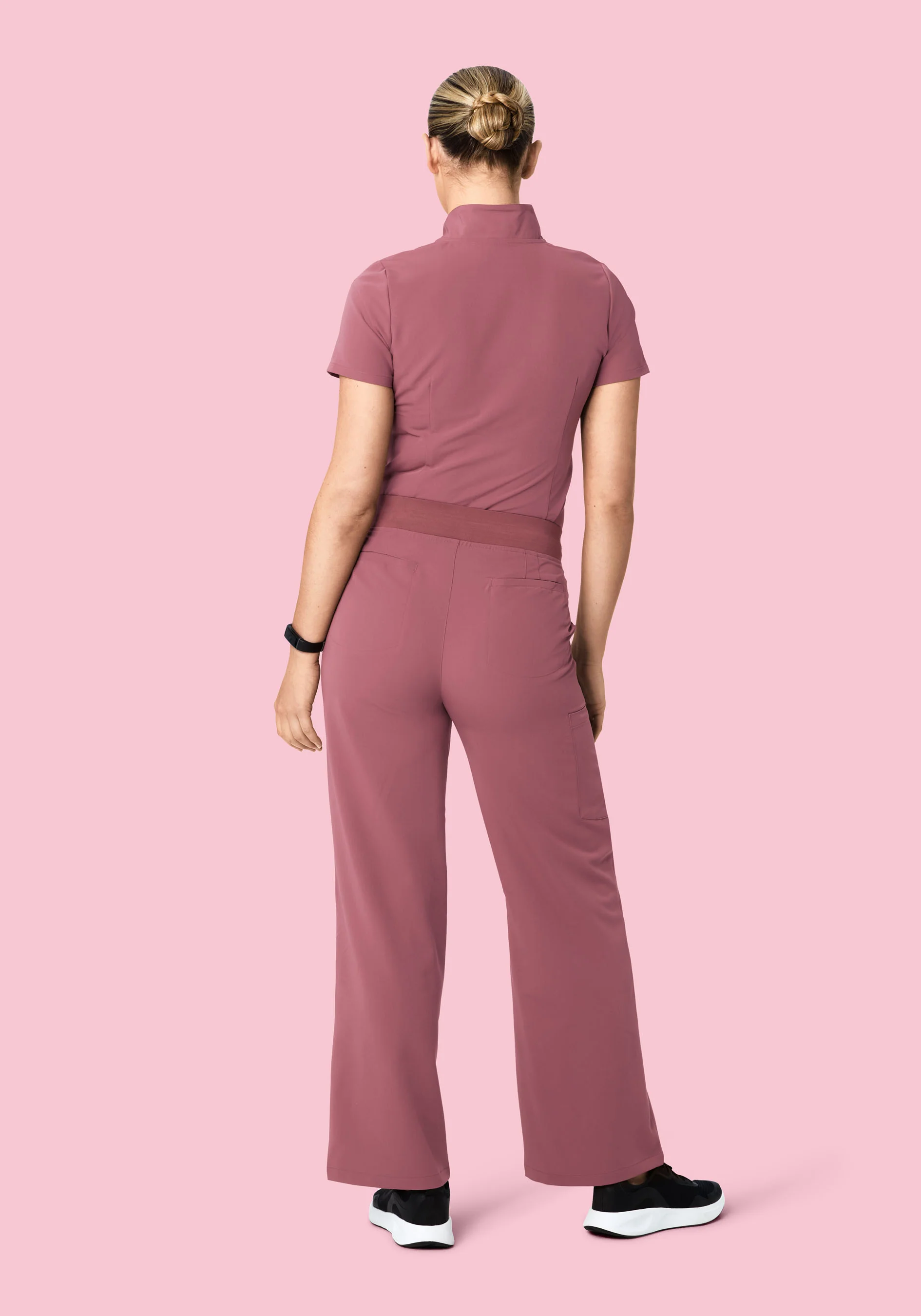 High Waisted Wide Leg Mauve - Image 4