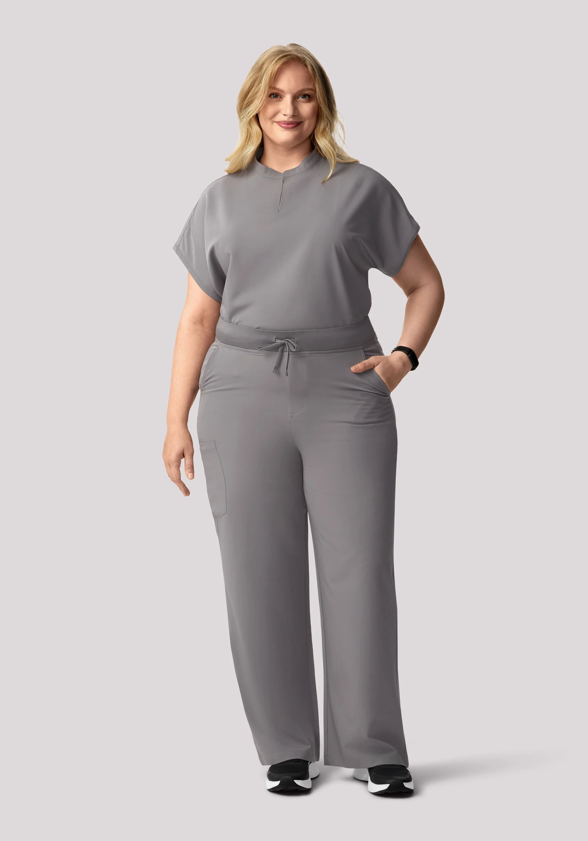 High Waisted Wide Leg Oslo Gray - Image 5