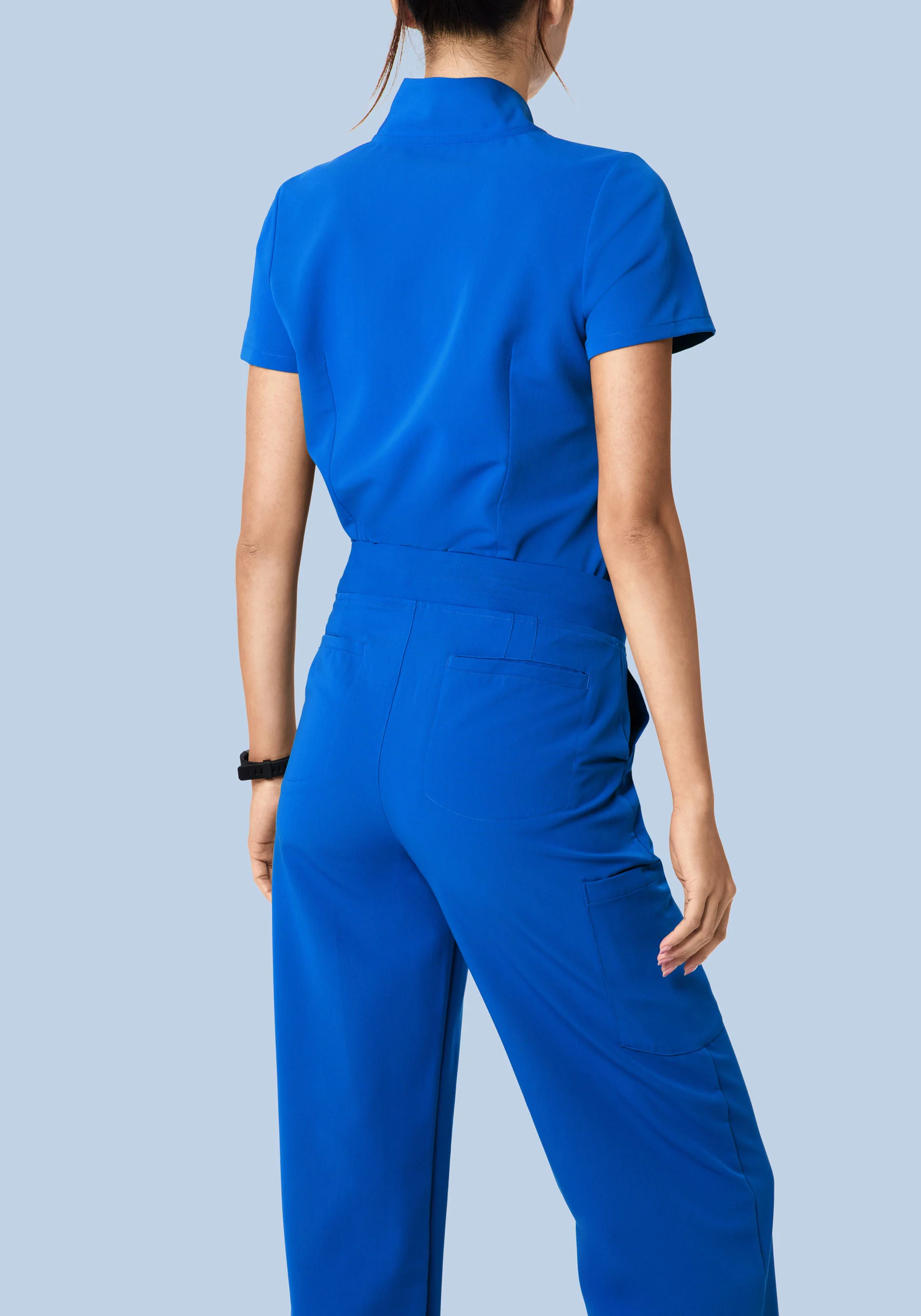 High Waisted Wide Leg Royal Blue - Image 5