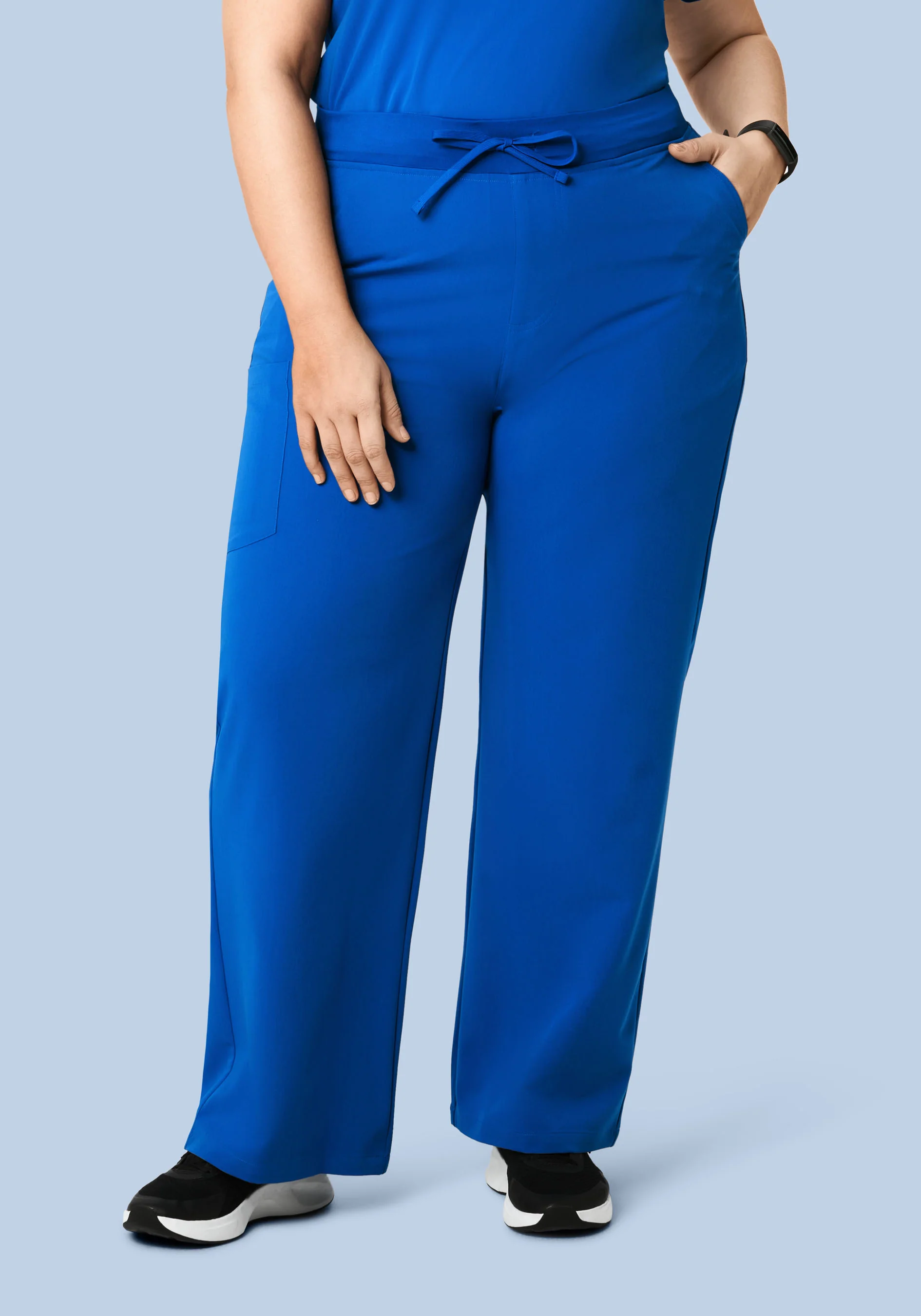 High Waisted Wide Leg Royal Blue - Image 6