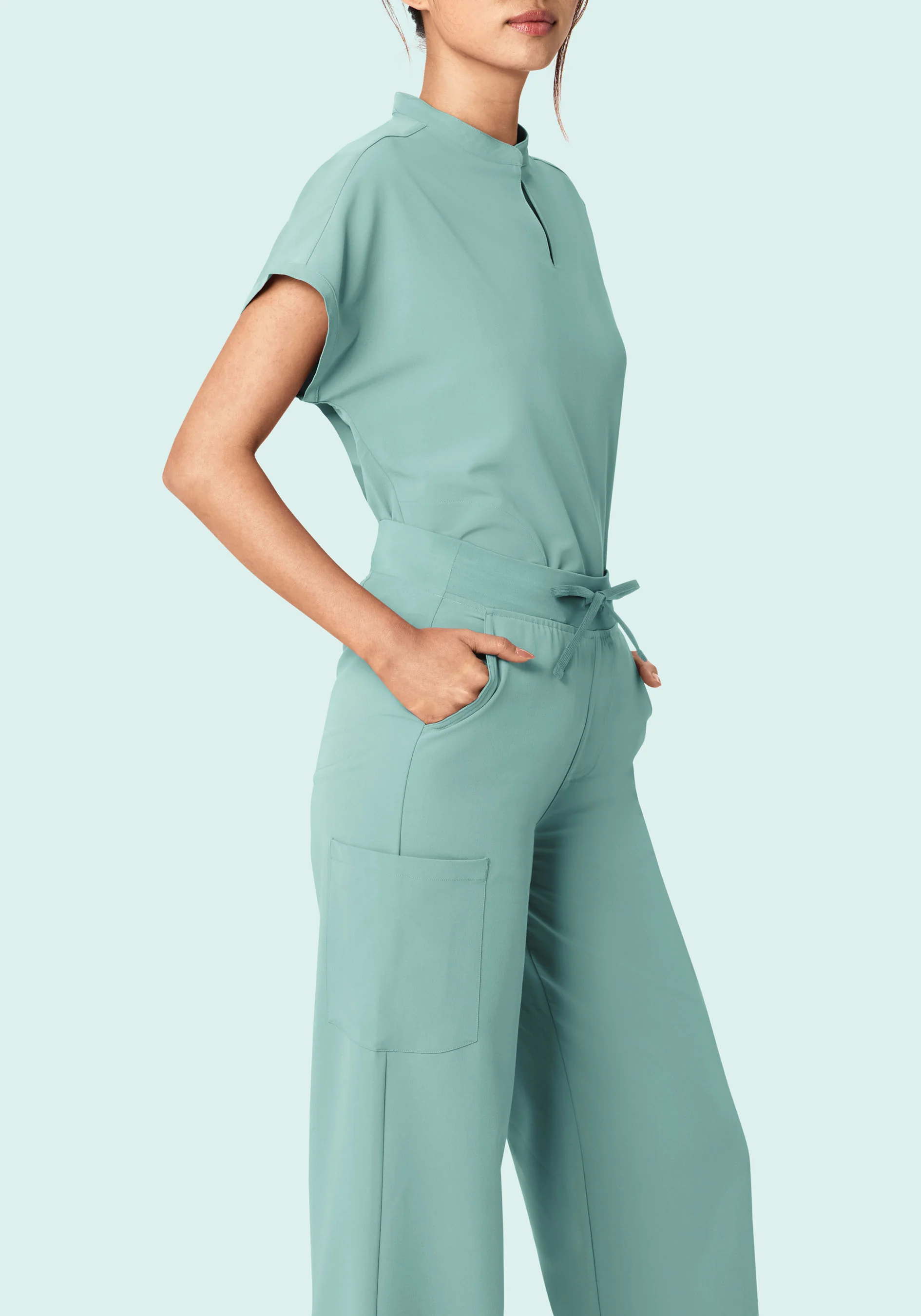 High Waisted Wide Leg Tourmaline - Image 3
