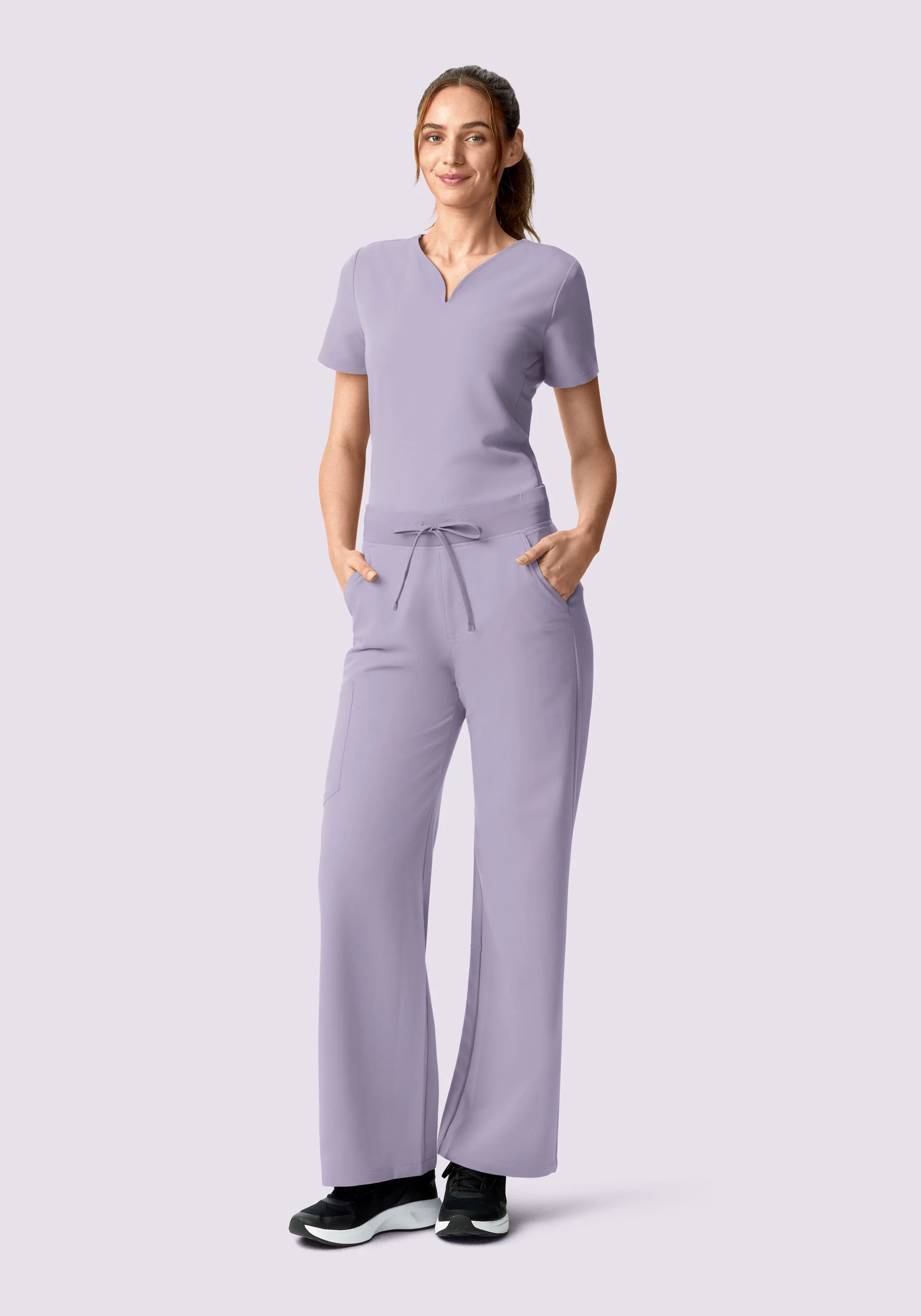 High Waisted Wide Leg Ube - Image 2