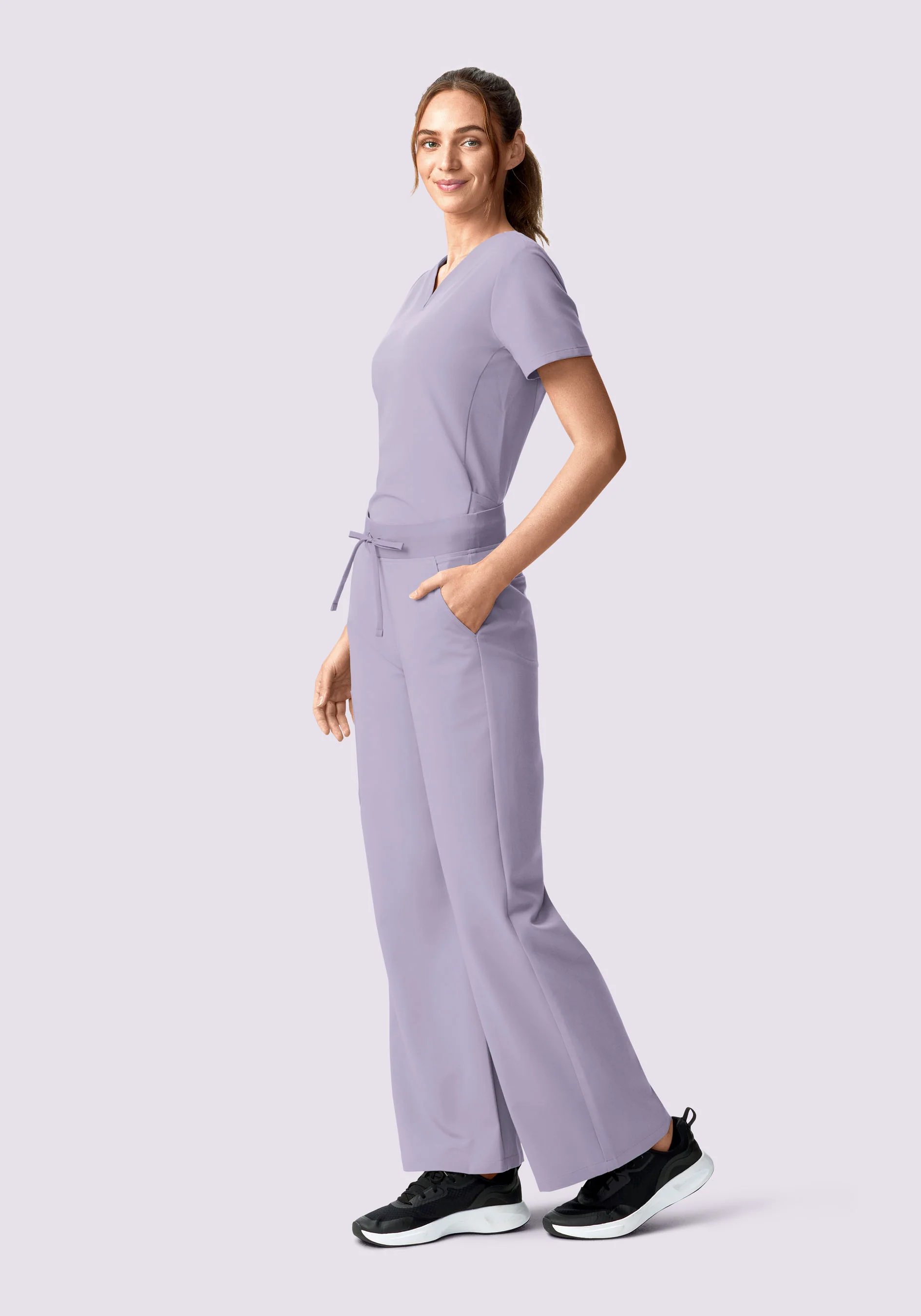 High Waisted Wide Leg Ube - Image 3