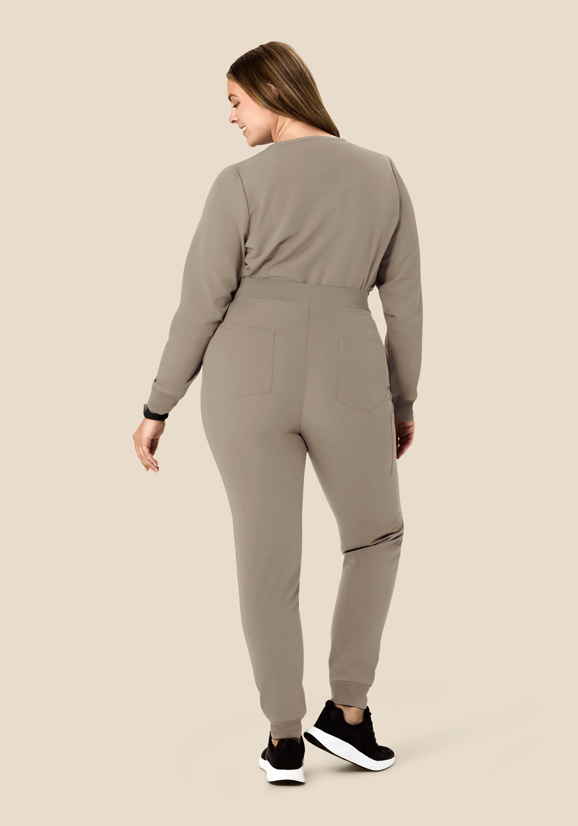 Long Sleeve 6 Pocket Top Macchiato - Image 5
