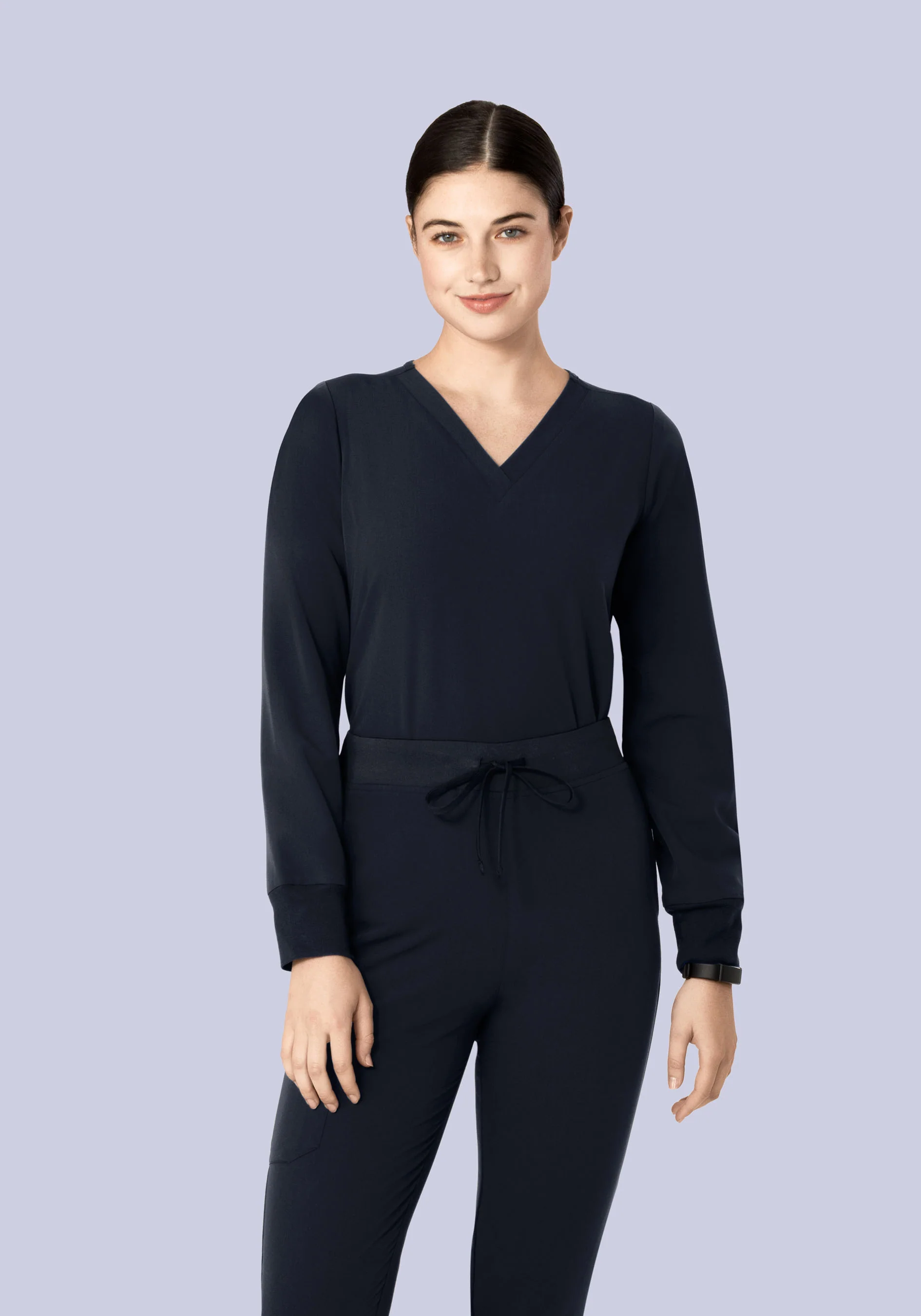 Long Sleeve 6 Pocket Top Midnight Navy