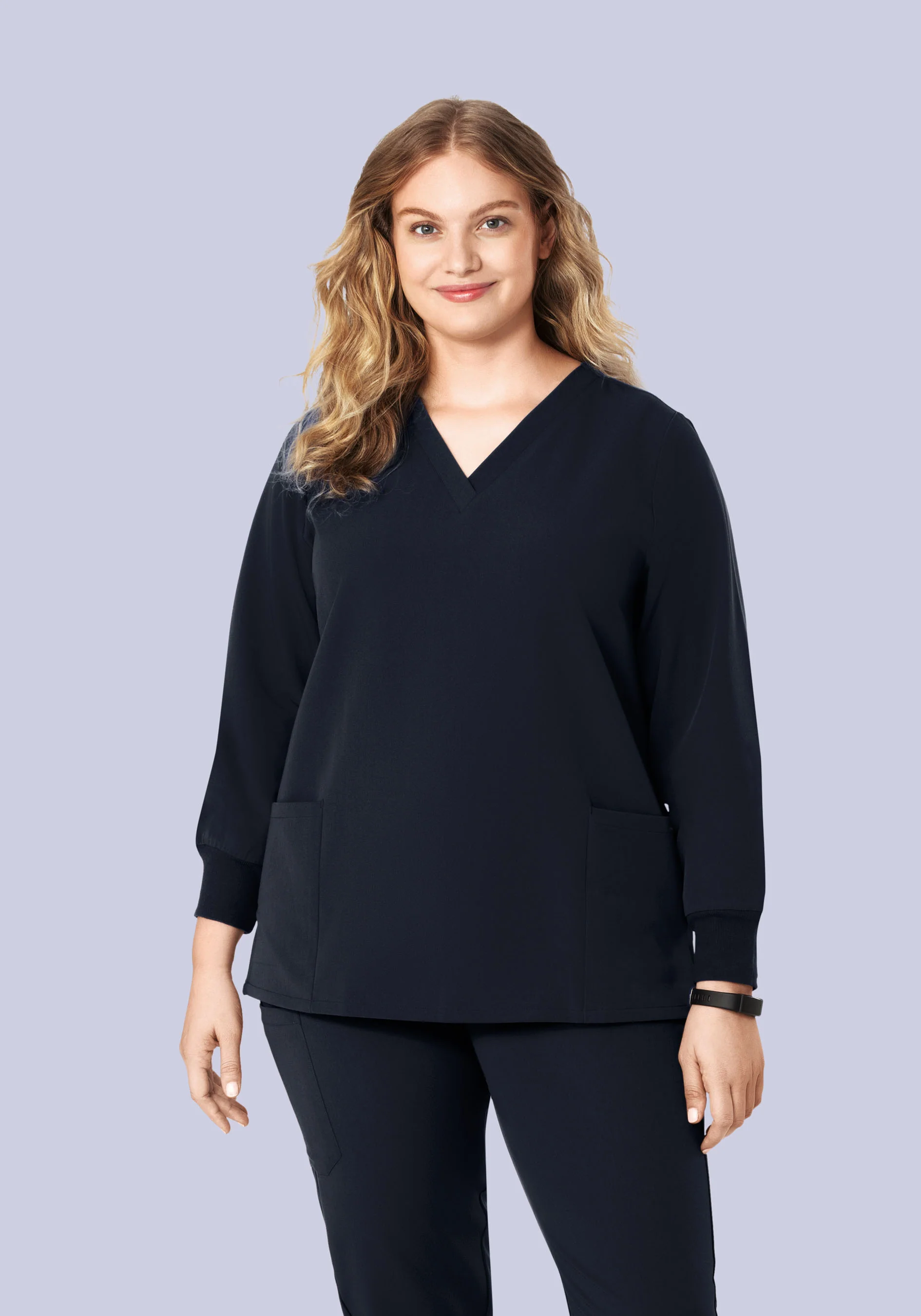 Long Sleeve 6 Pocket Top Midnight Navy - Image 10