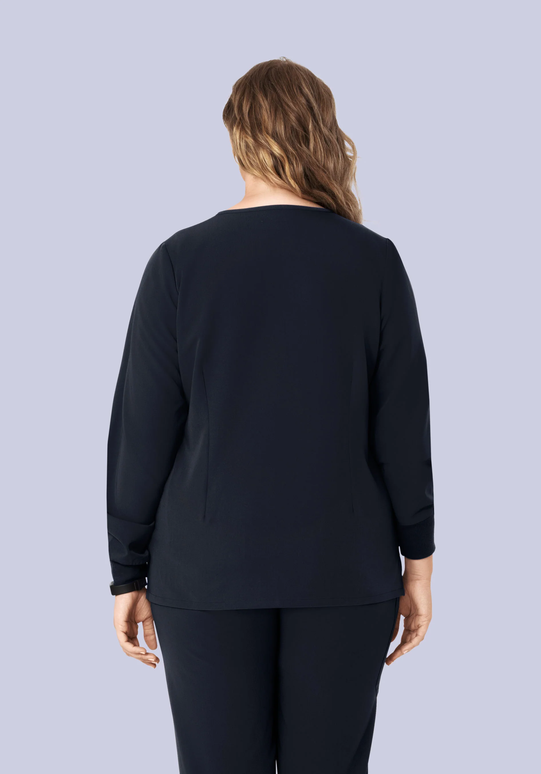 Long Sleeve 6 Pocket Top Midnight Navy - Image 11