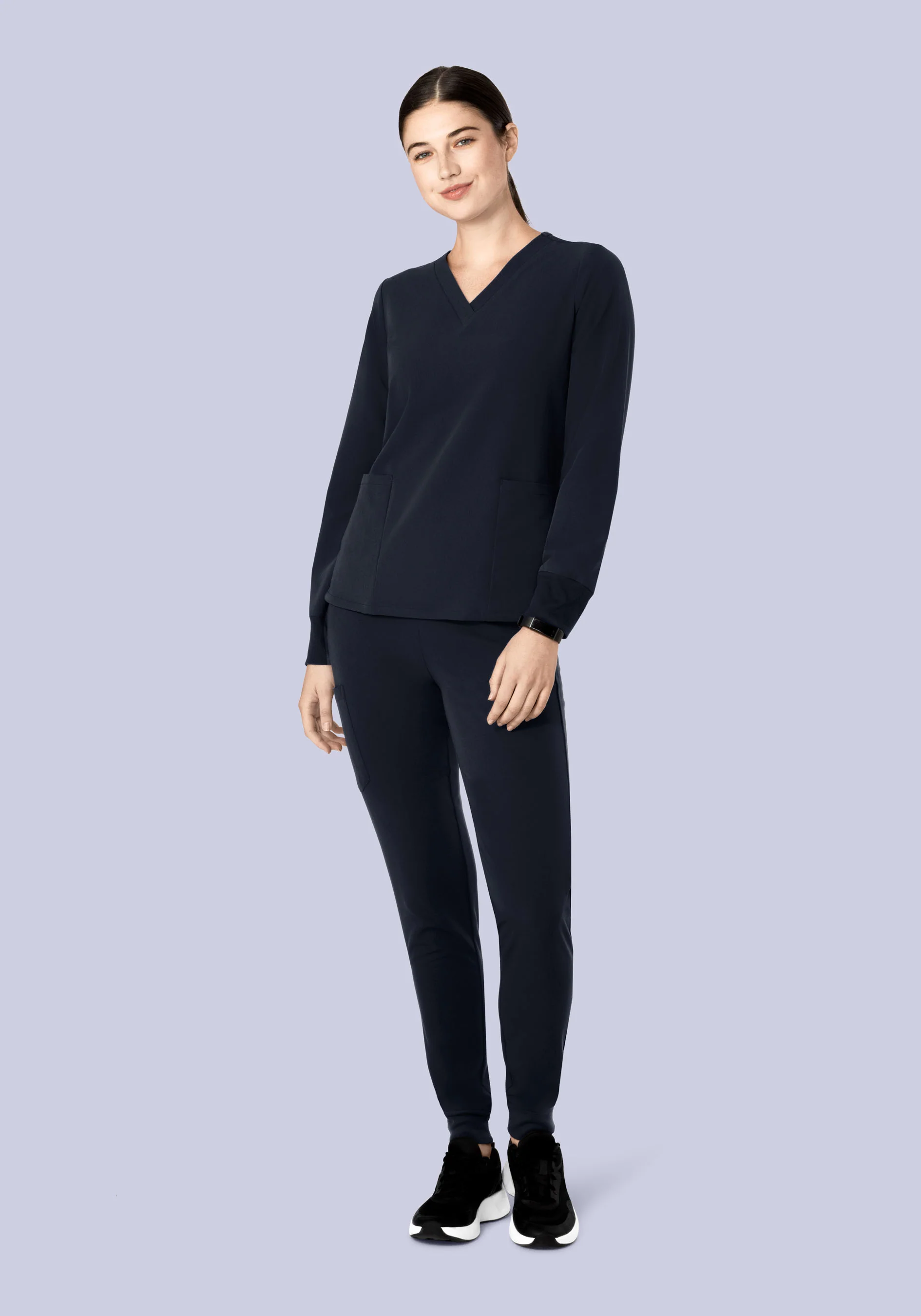 Long Sleeve 6 Pocket Top Midnight Navy - Image 12