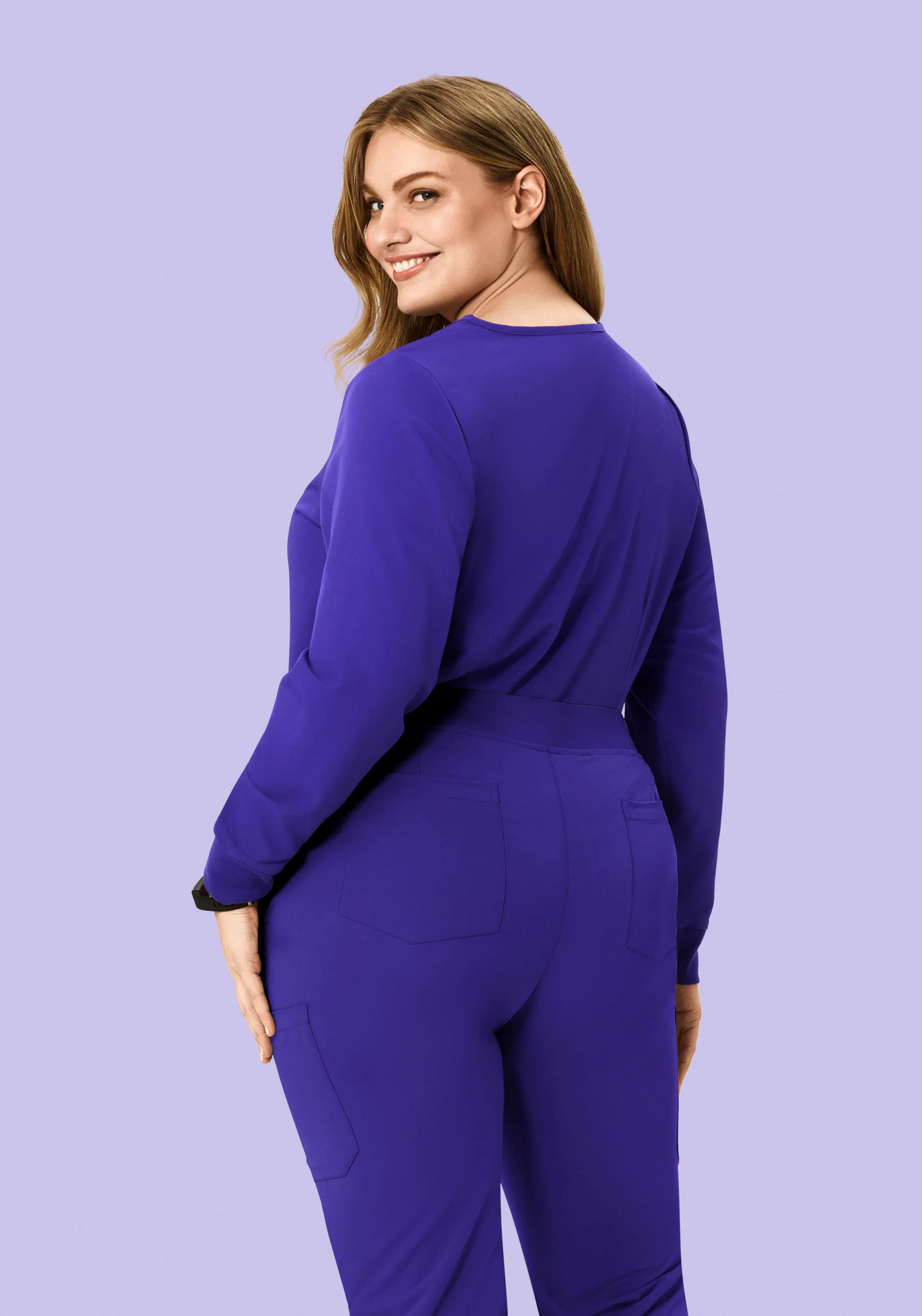 Long Sleeve 6 Pocket Top True Grape - Image 6
