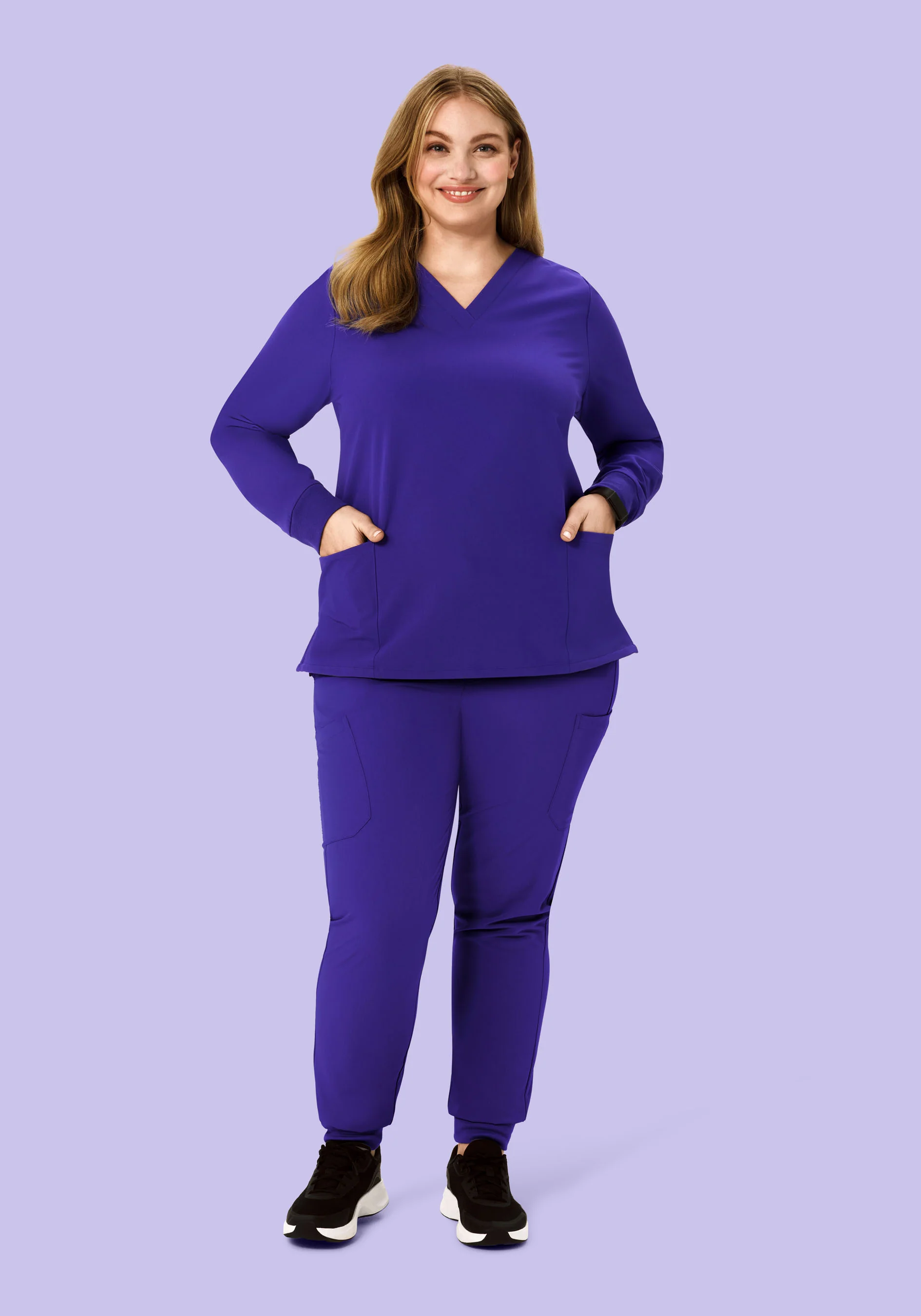 Long Sleeve 6 Pocket Top True Grape - Image 8