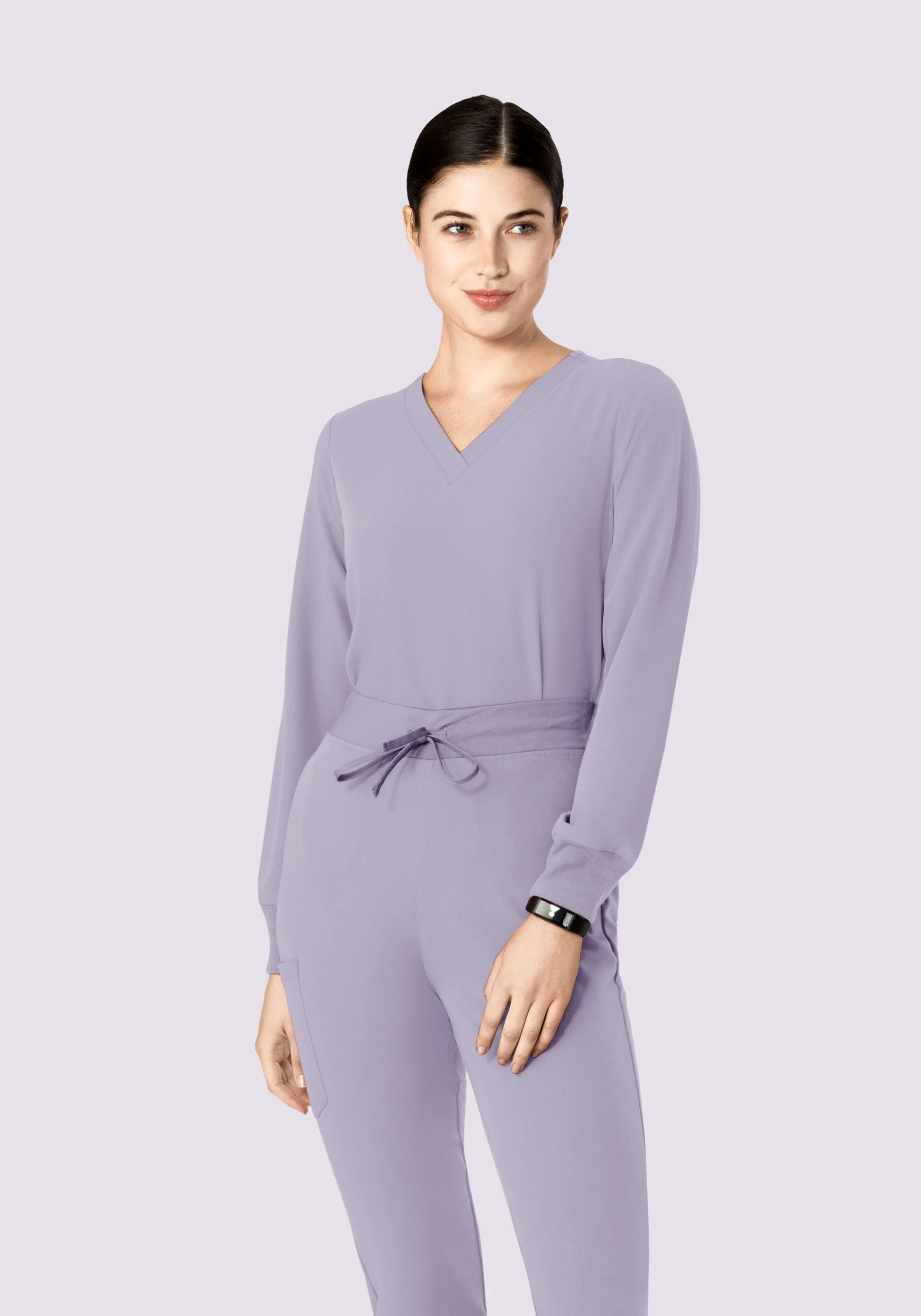 Long Sleeve 6 Pocket Top Ube - Image 10