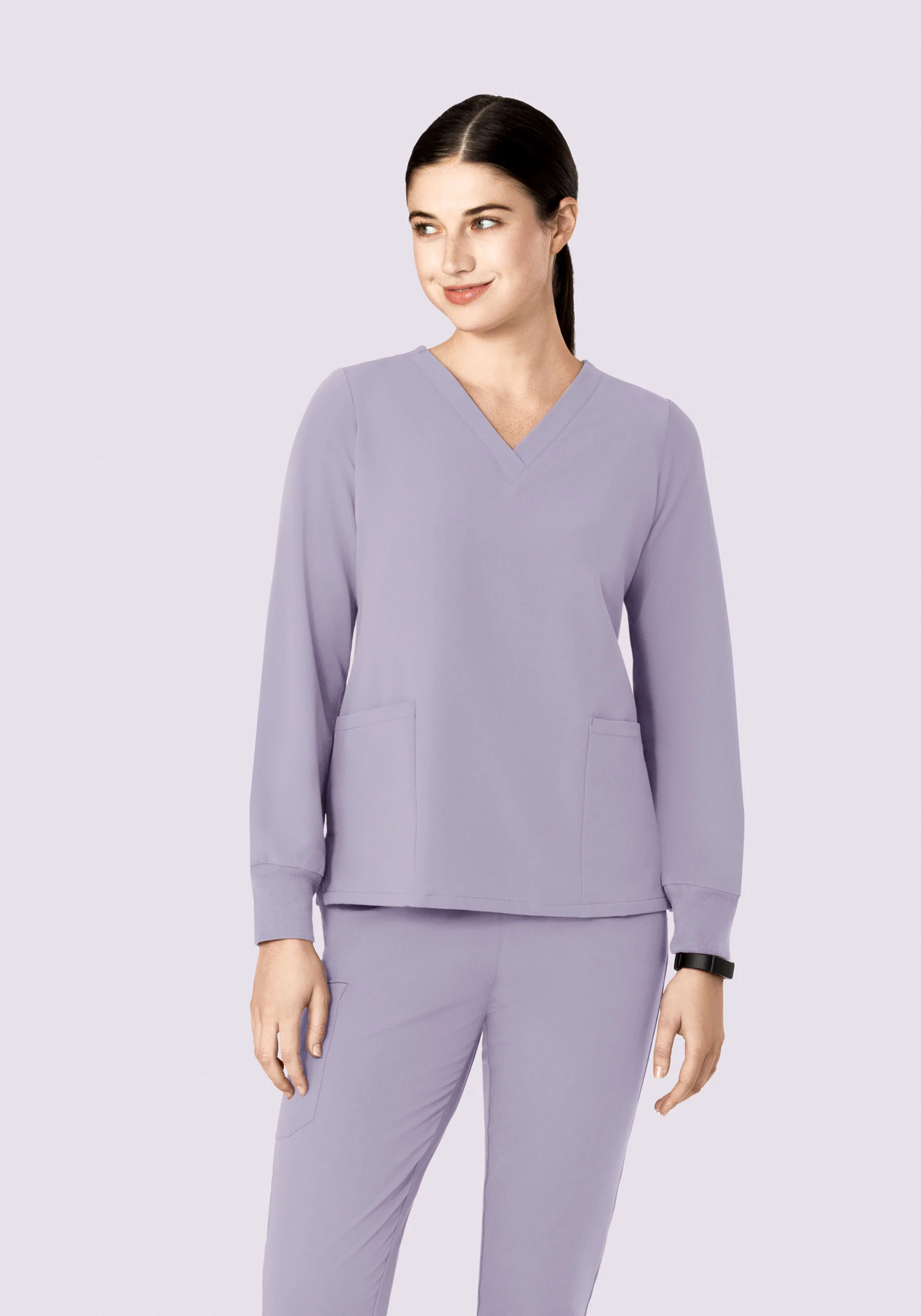 Long Sleeve 6 Pocket Top Ube - Image 11