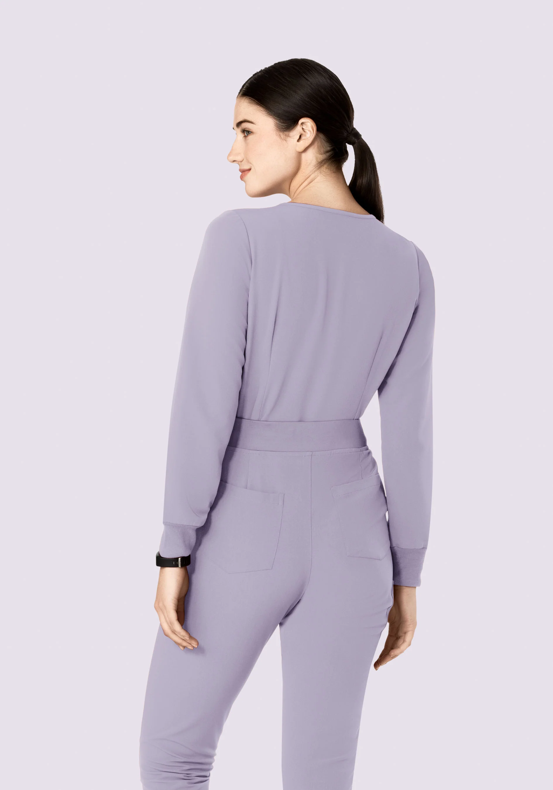 Long Sleeve 6 Pocket Top Ube - Image 5