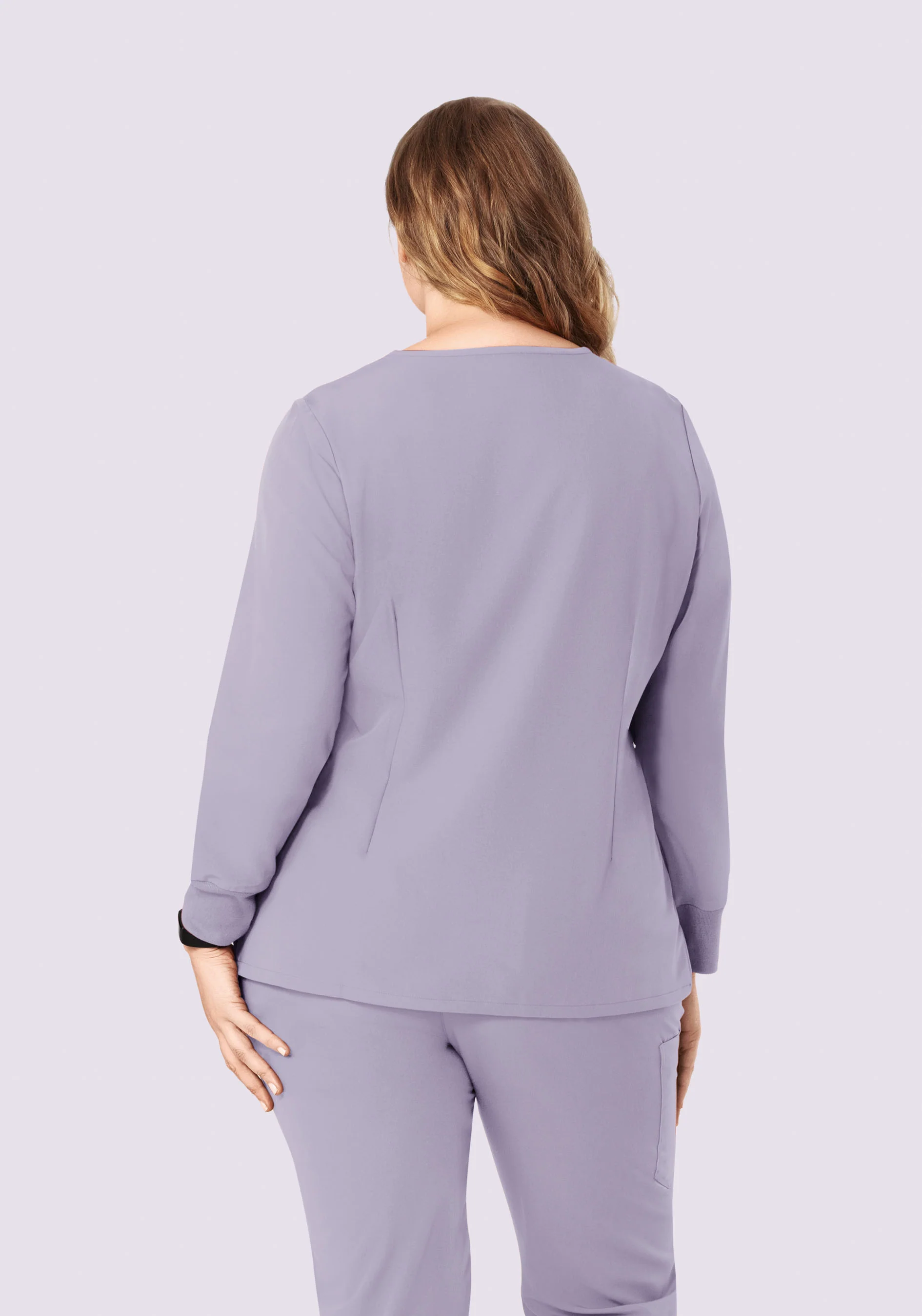 Long Sleeve 6 Pocket Top Ube - Image 6