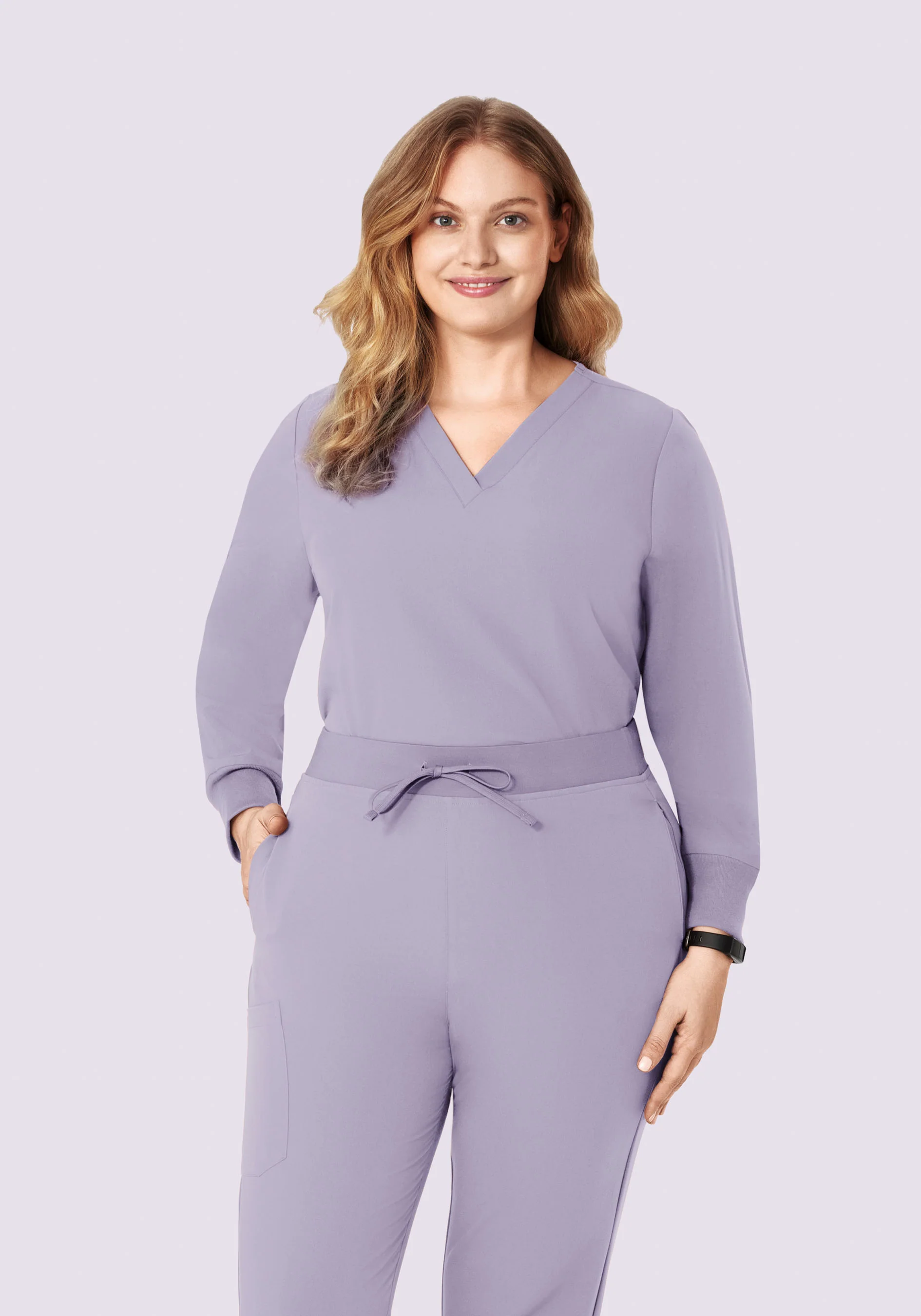 Long Sleeve 6 Pocket Top Ube - Image 8