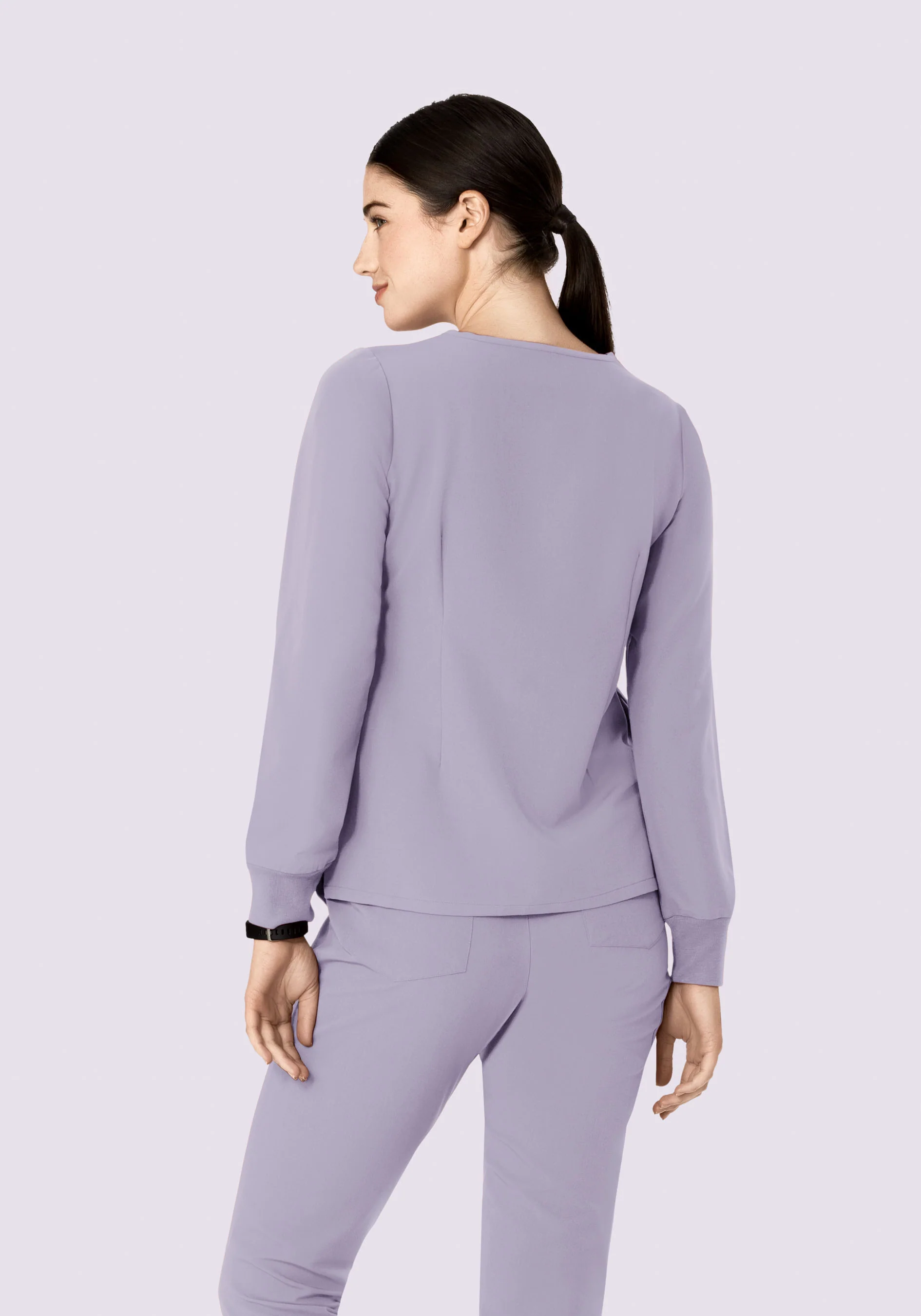 Long Sleeve 6 Pocket Top Ube - Image 9