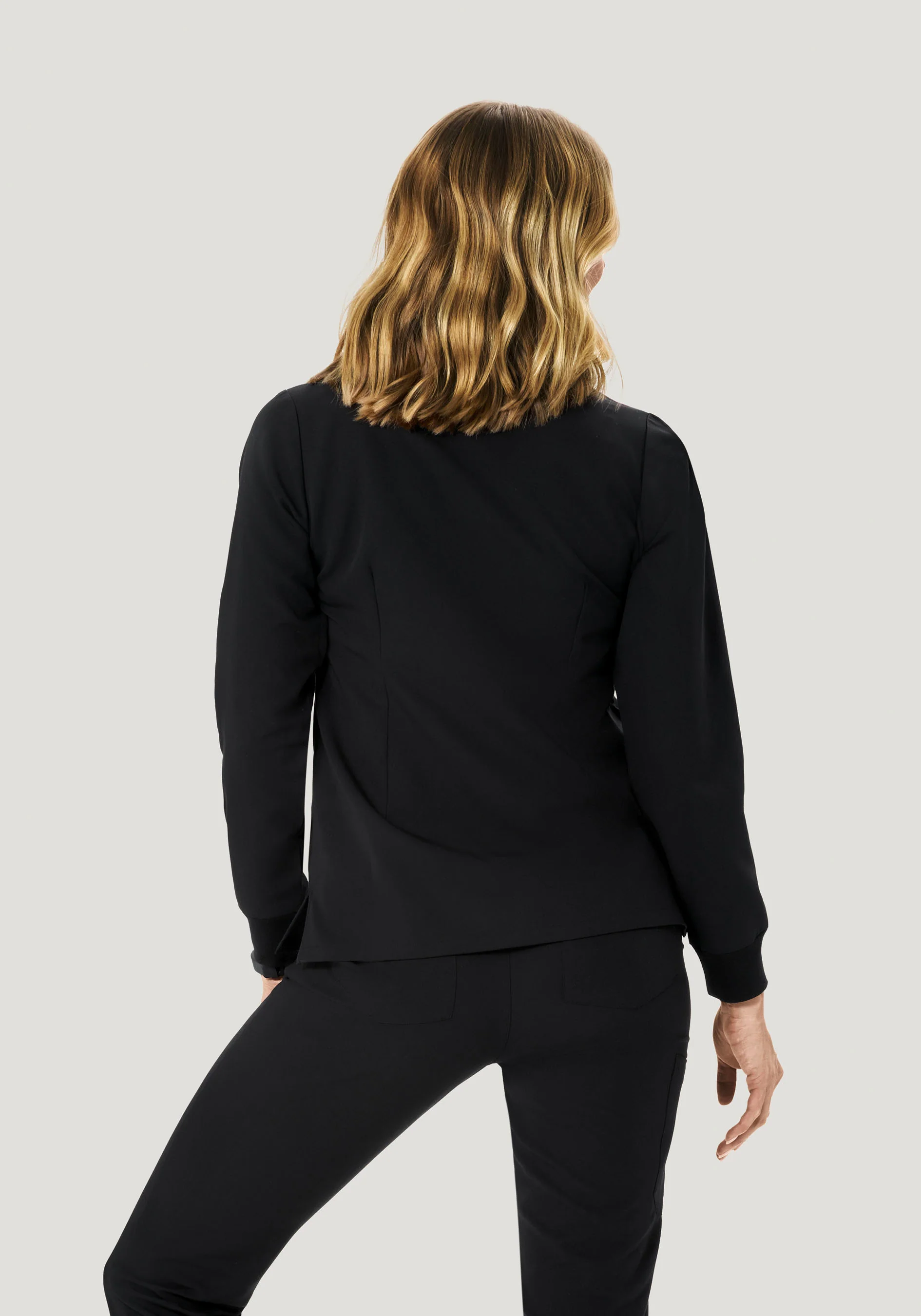 Long Sleeve One Pocket Top Black - Image 4