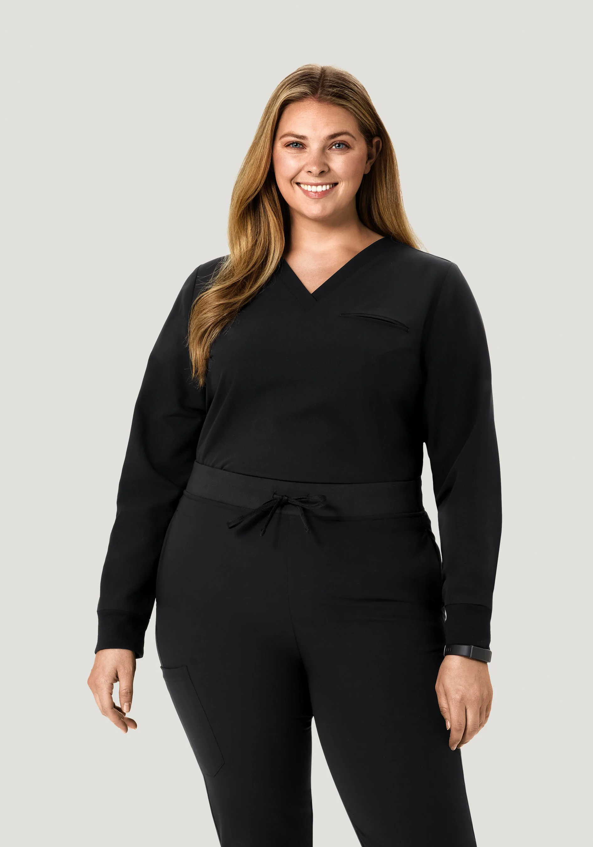 Long Sleeve One Pocket Top Black - Image 6