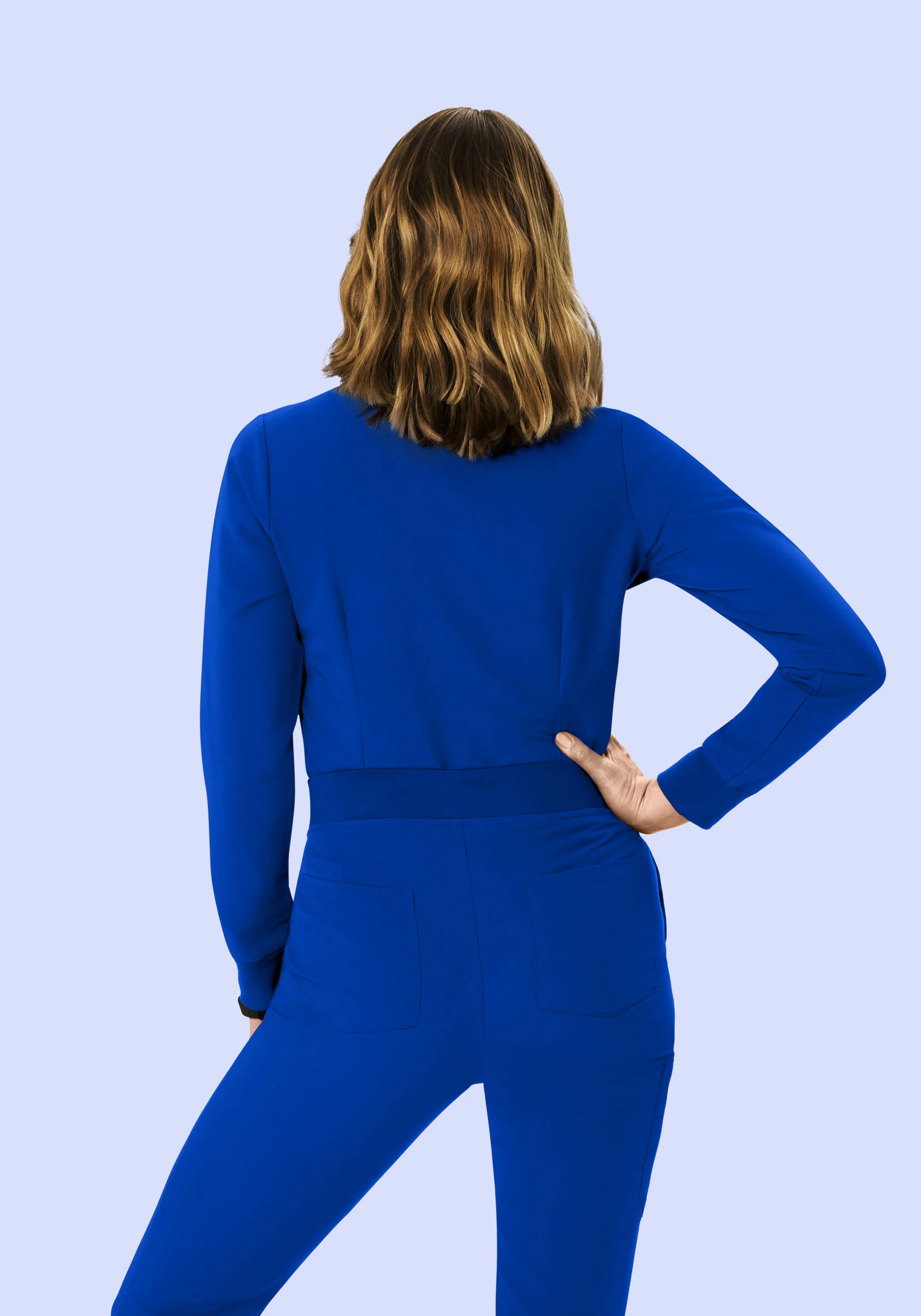 Long Sleeve One Pocket Top Galaxy Blue - Image 4