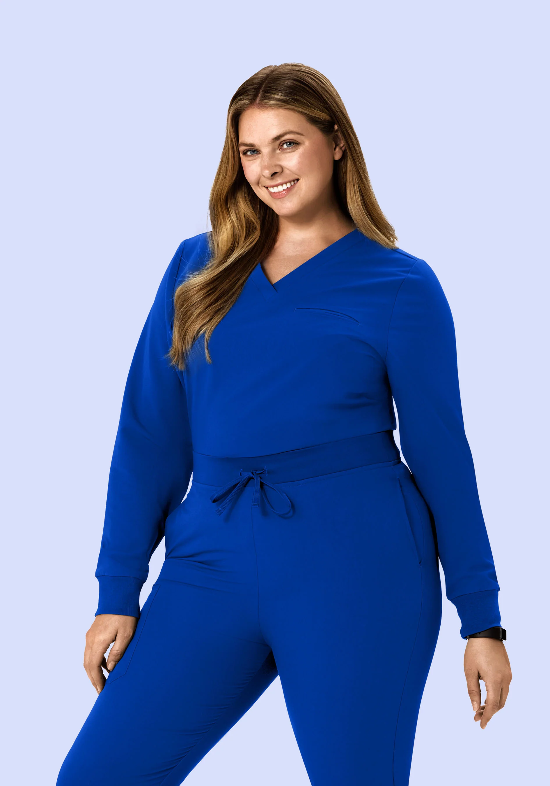 Long Sleeve One Pocket Top Galaxy Blue - Image 5