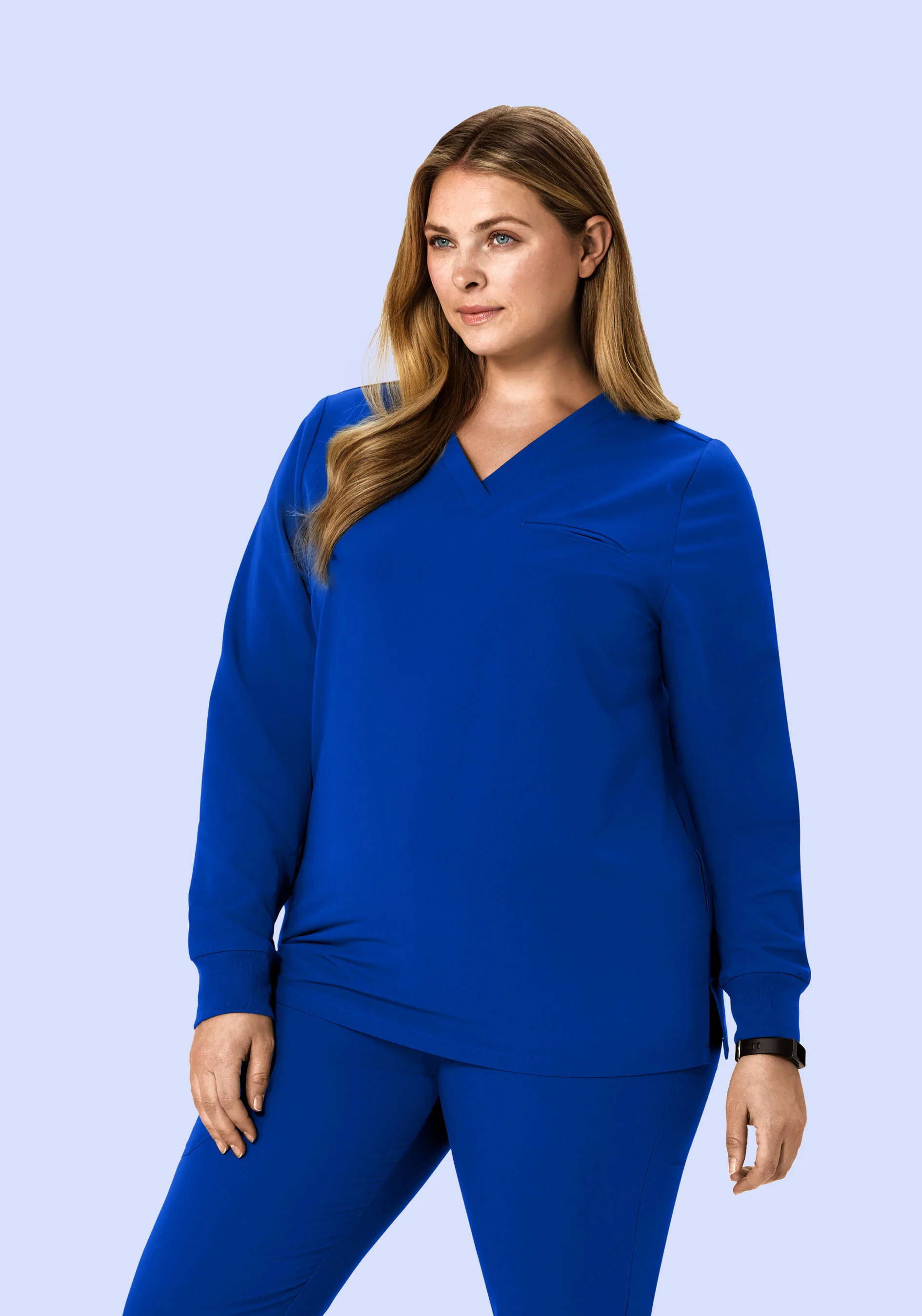 Long Sleeve One Pocket Top Galaxy Blue - Image 6