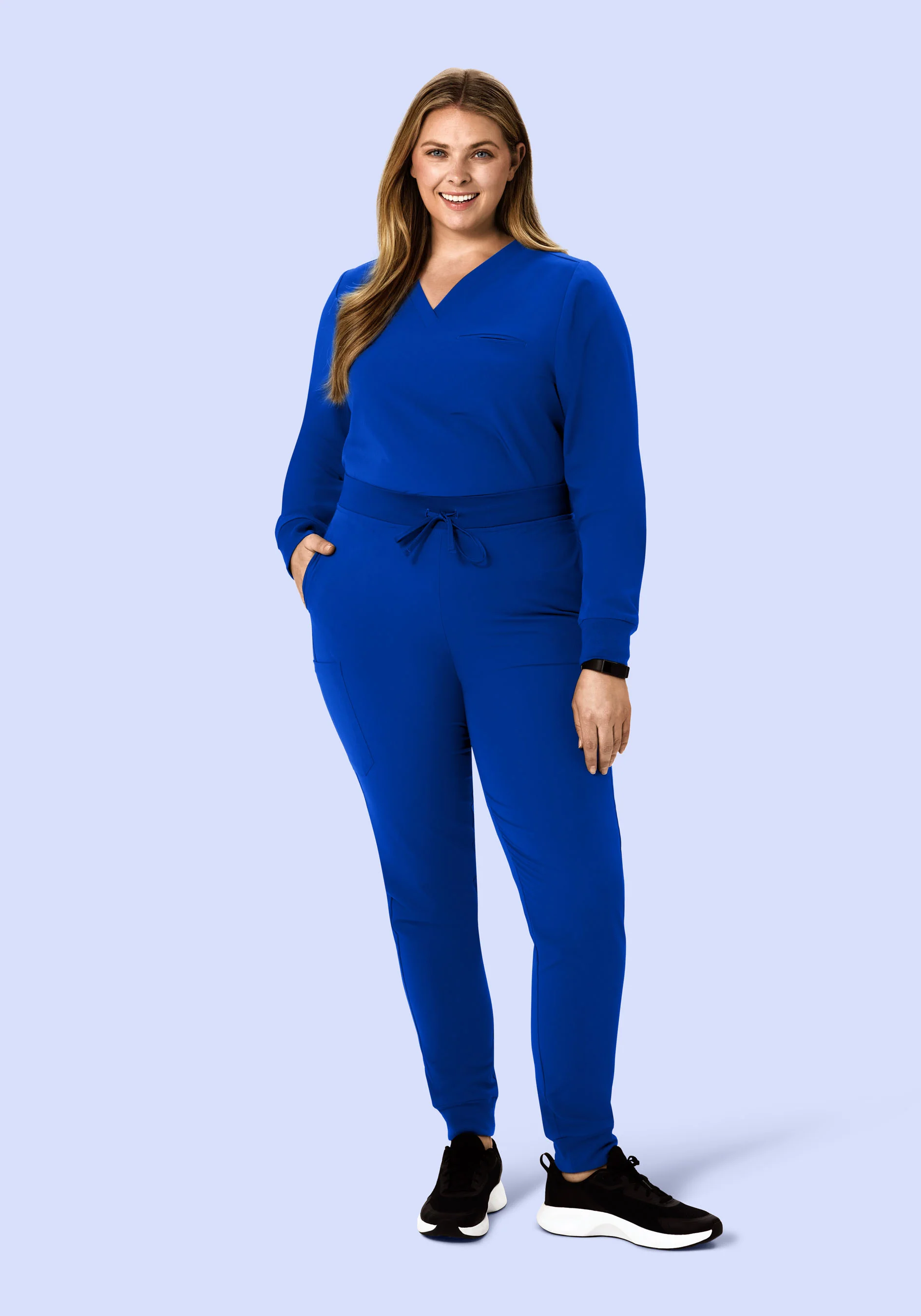 Long Sleeve One Pocket Top Galaxy Blue - Image 8