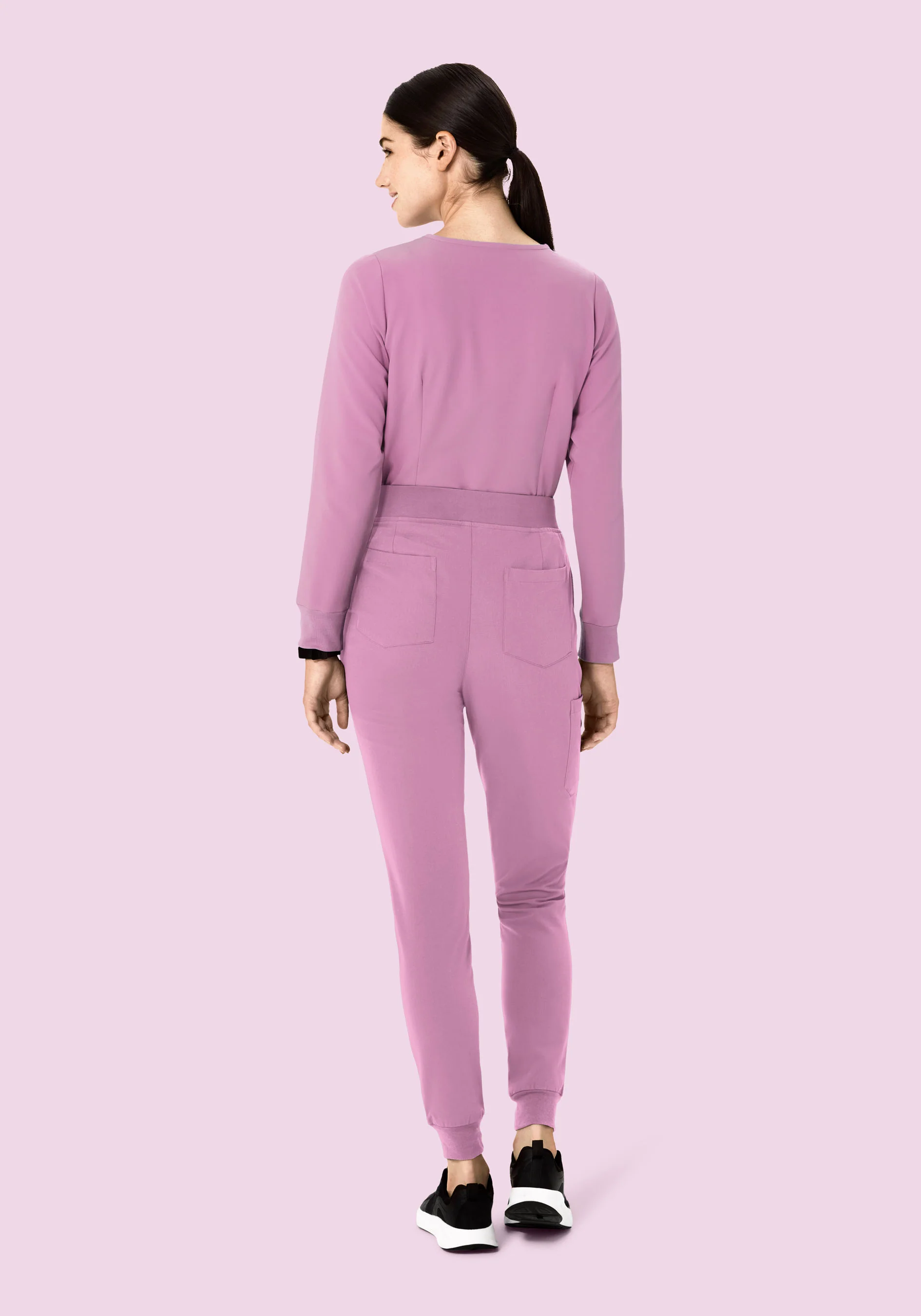 Long Sleeve One Pocket Top Lilac - Image 5