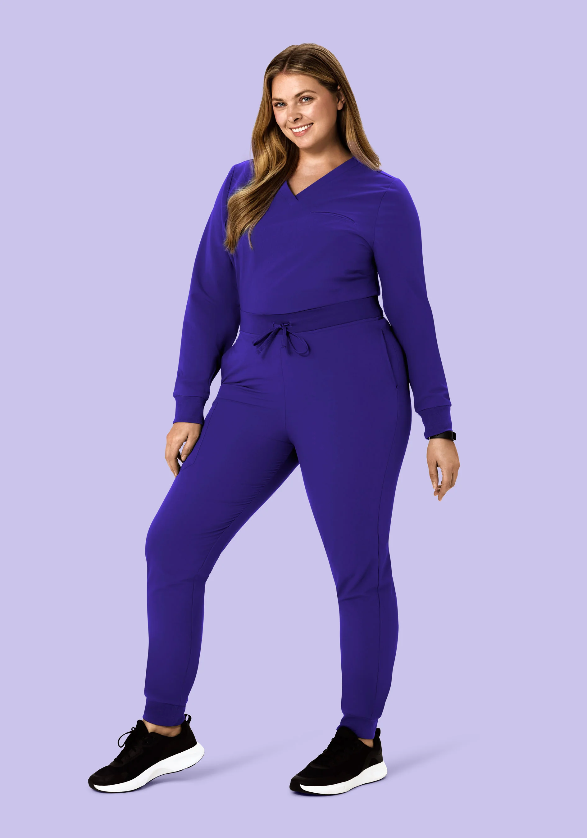 Long Sleeve One Pocket Top True Grape - Image 7