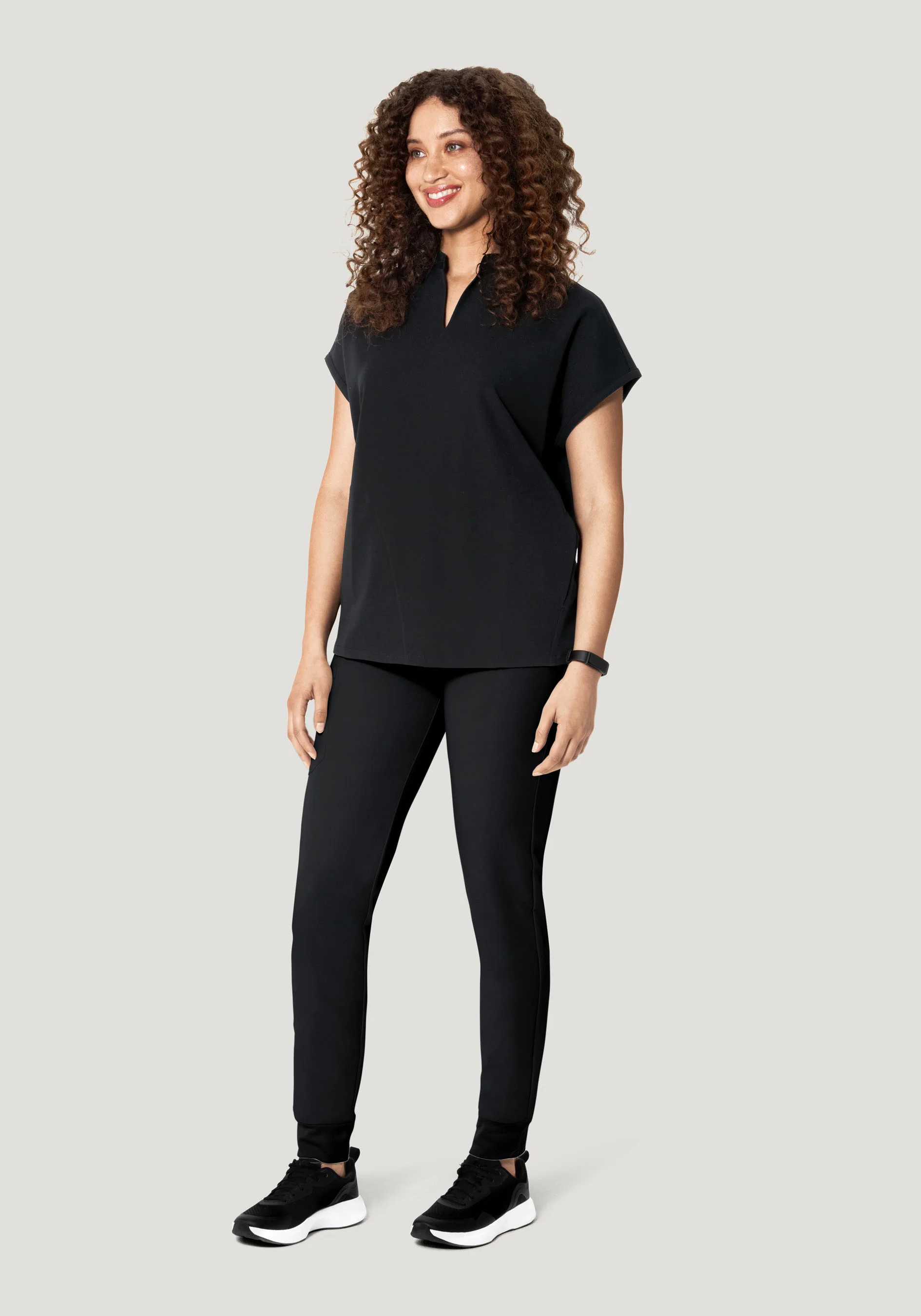 Mandarin Dolman Top Black - Image 3