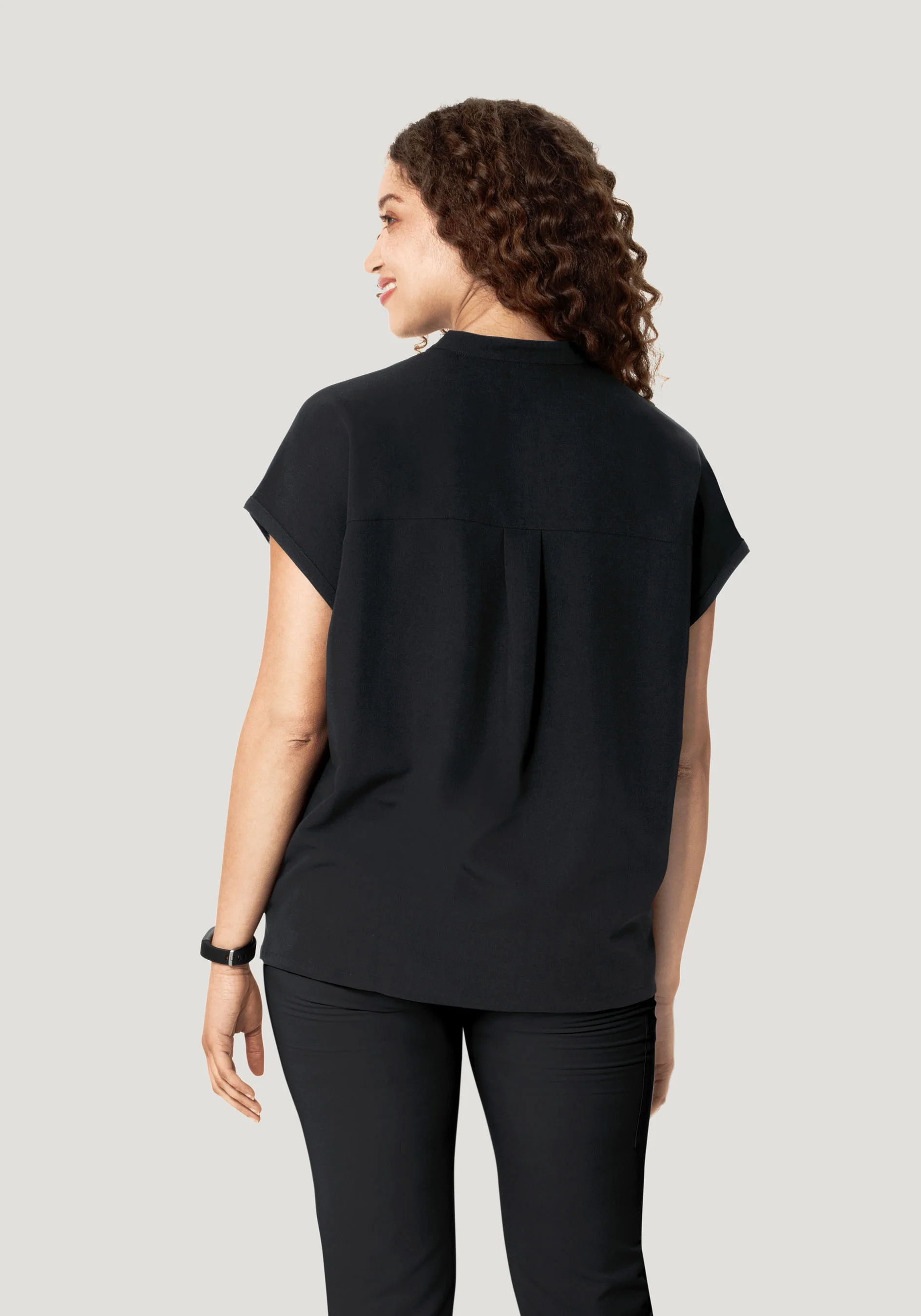 Mandarin Dolman Top Black - Image 5