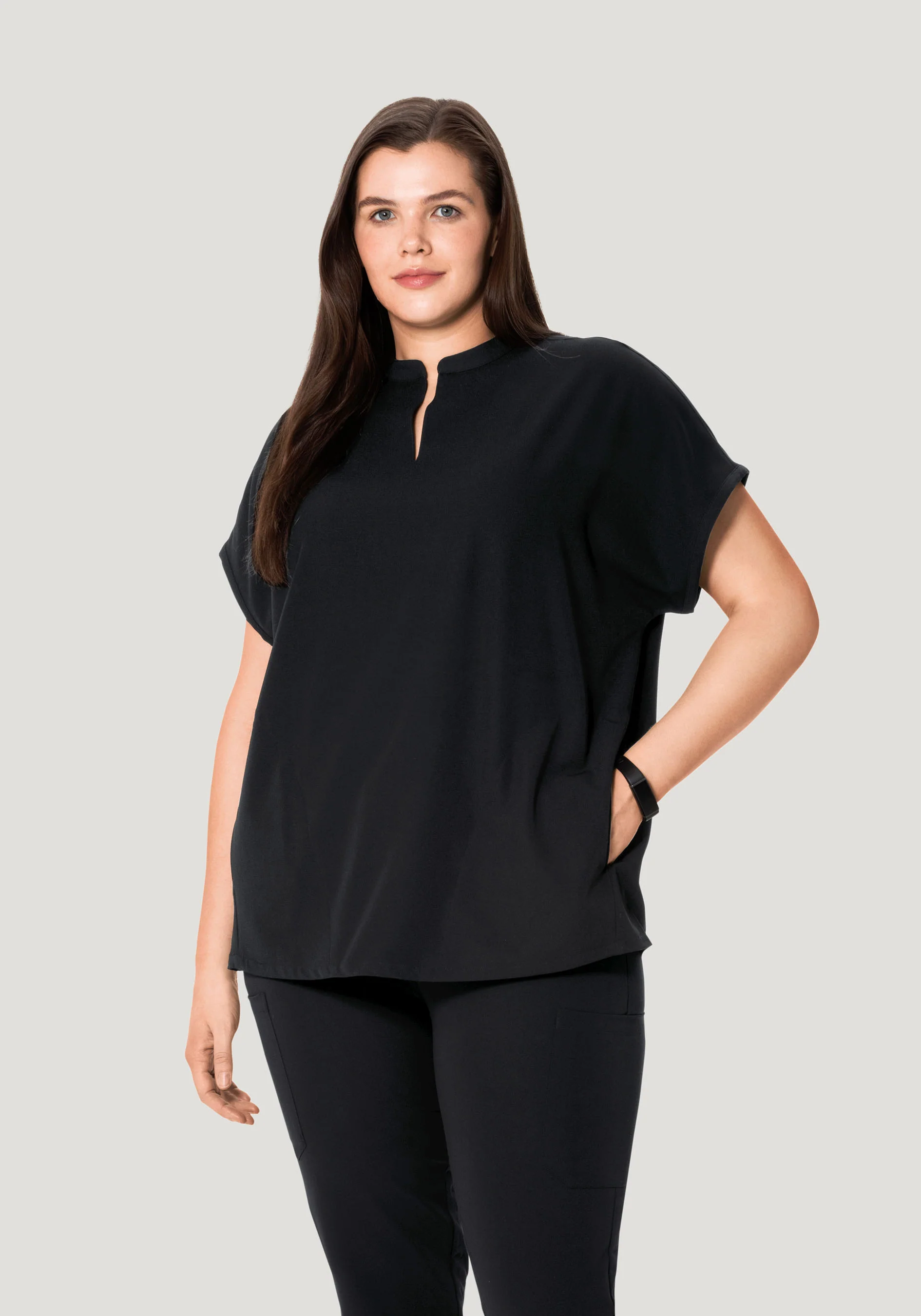 Mandarin Dolman Top Black - Image 6