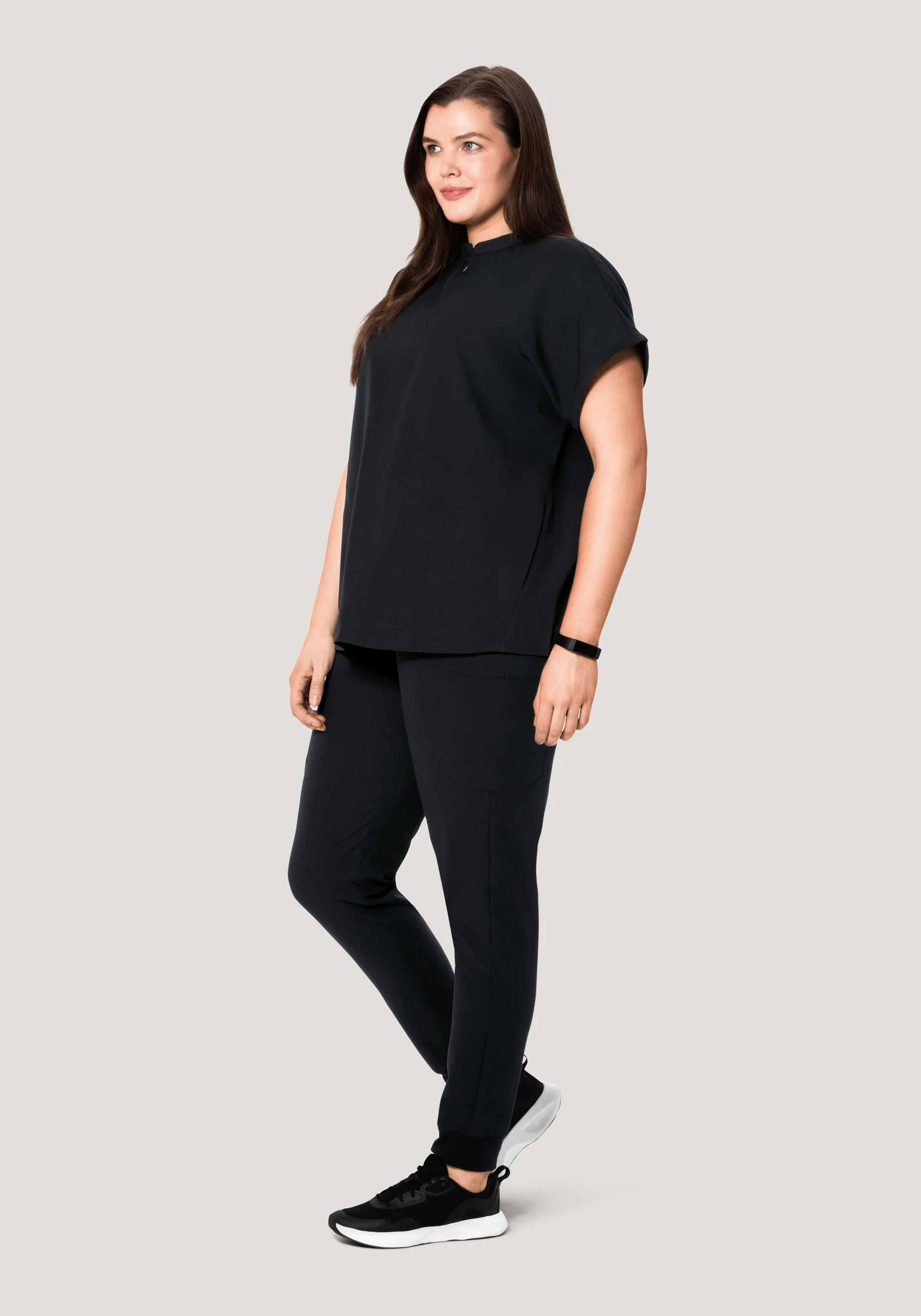 Mandarin Dolman Top Black - Image 8