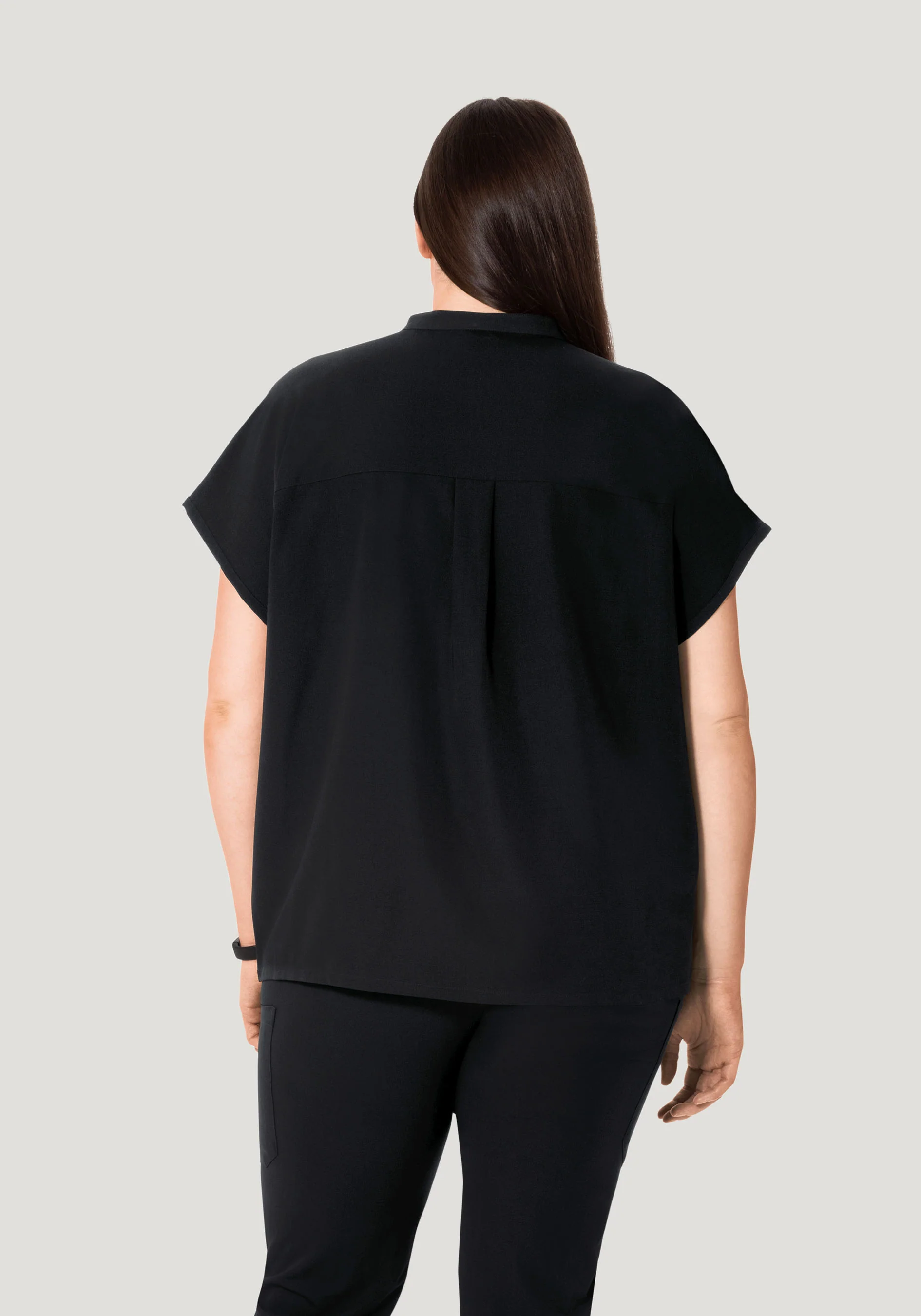 Mandarin Dolman Top Black - Image 9