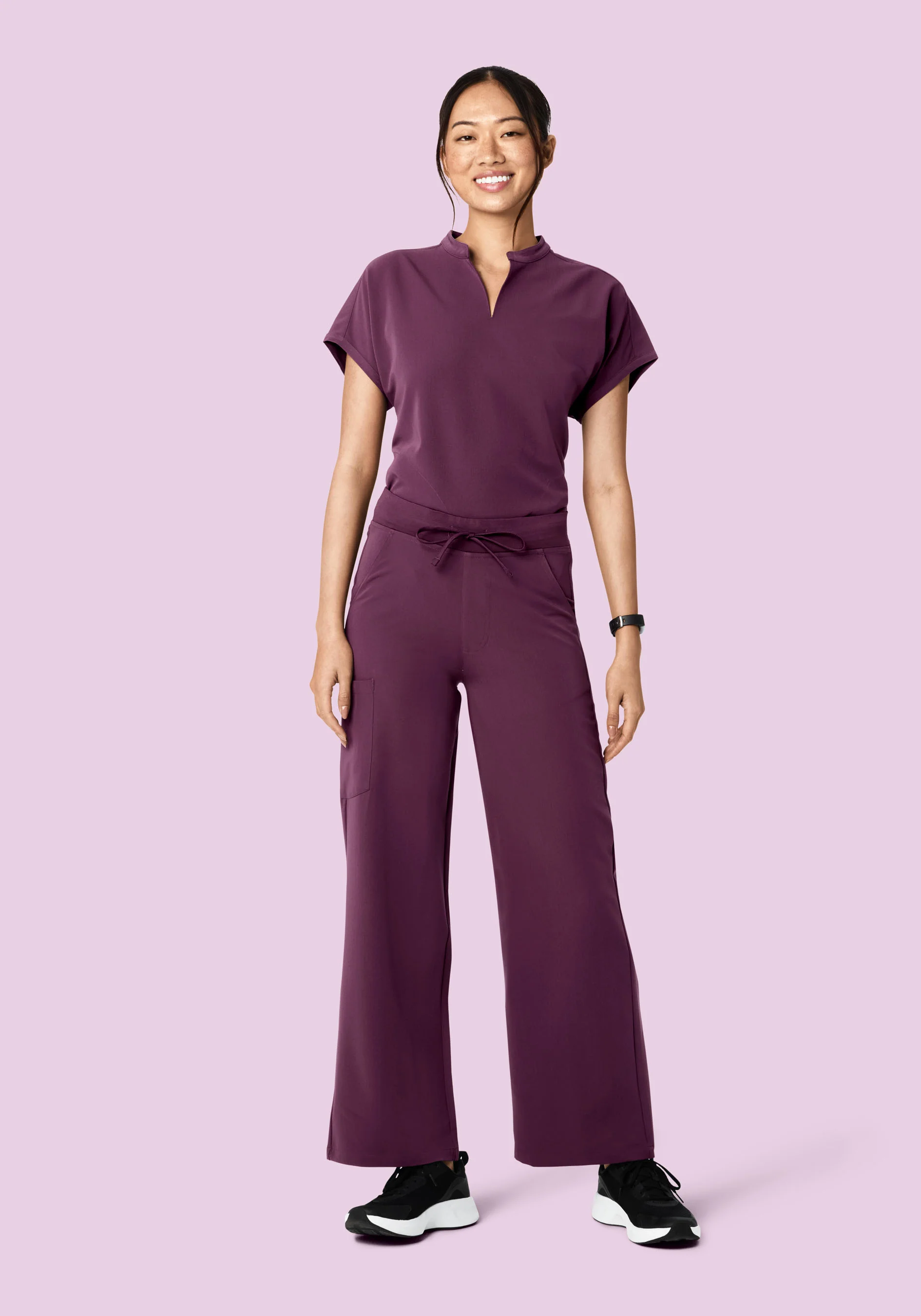 Mandarin Dolman Top Bordeaux - Image 4