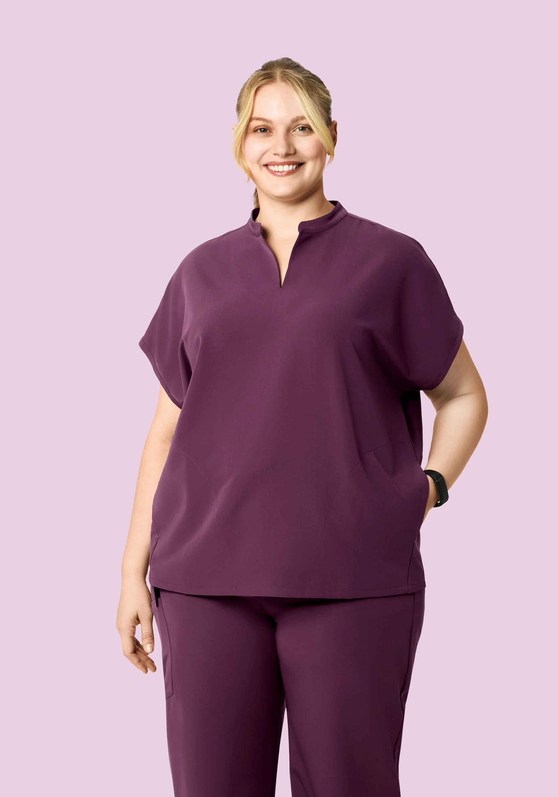 Mandarin Dolman Top Bordeaux - Image 5