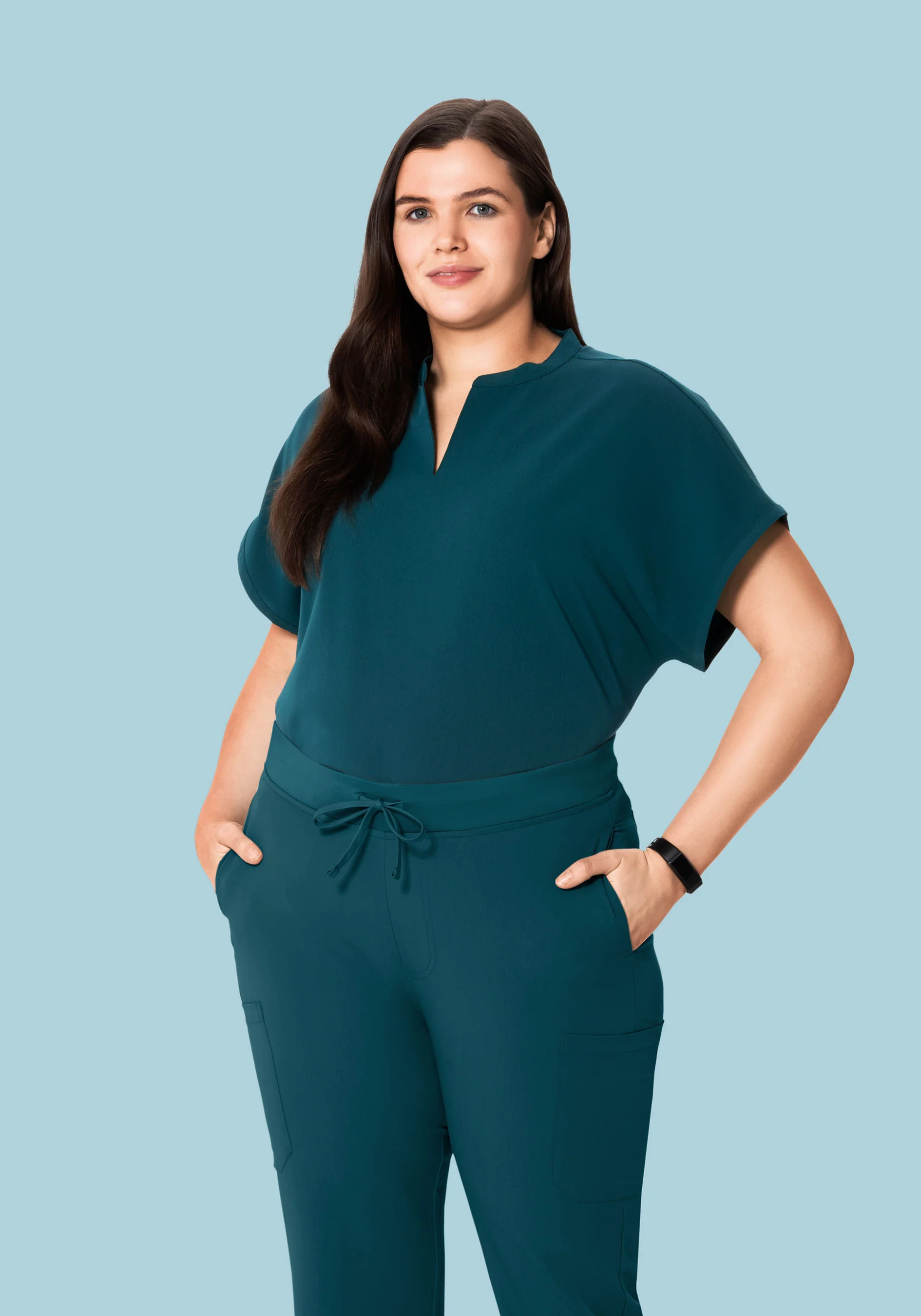 Mandarin Dolman Top Caribbean Blue - Image 6