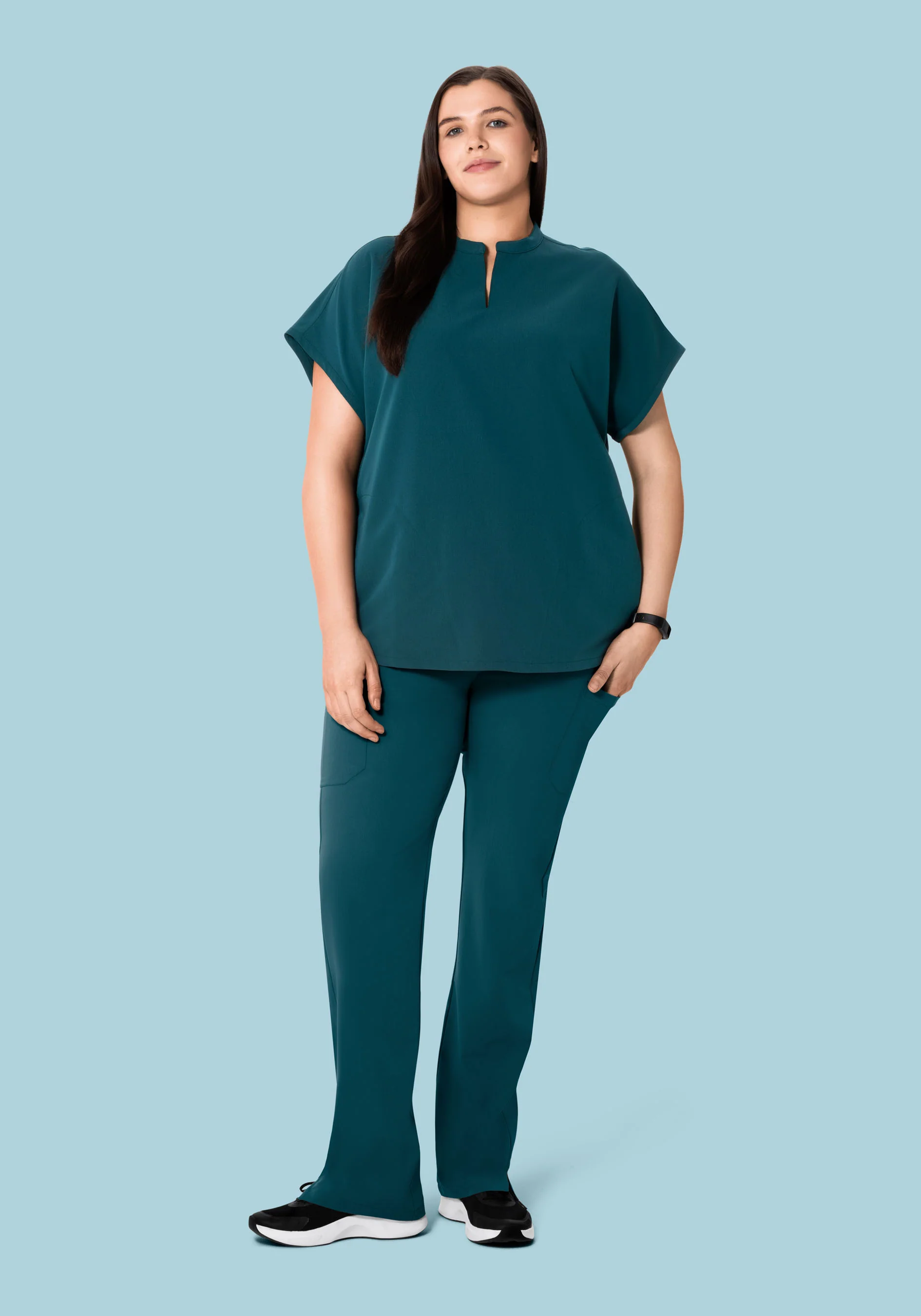 Mandarin Dolman Top Caribbean Blue - Image 7