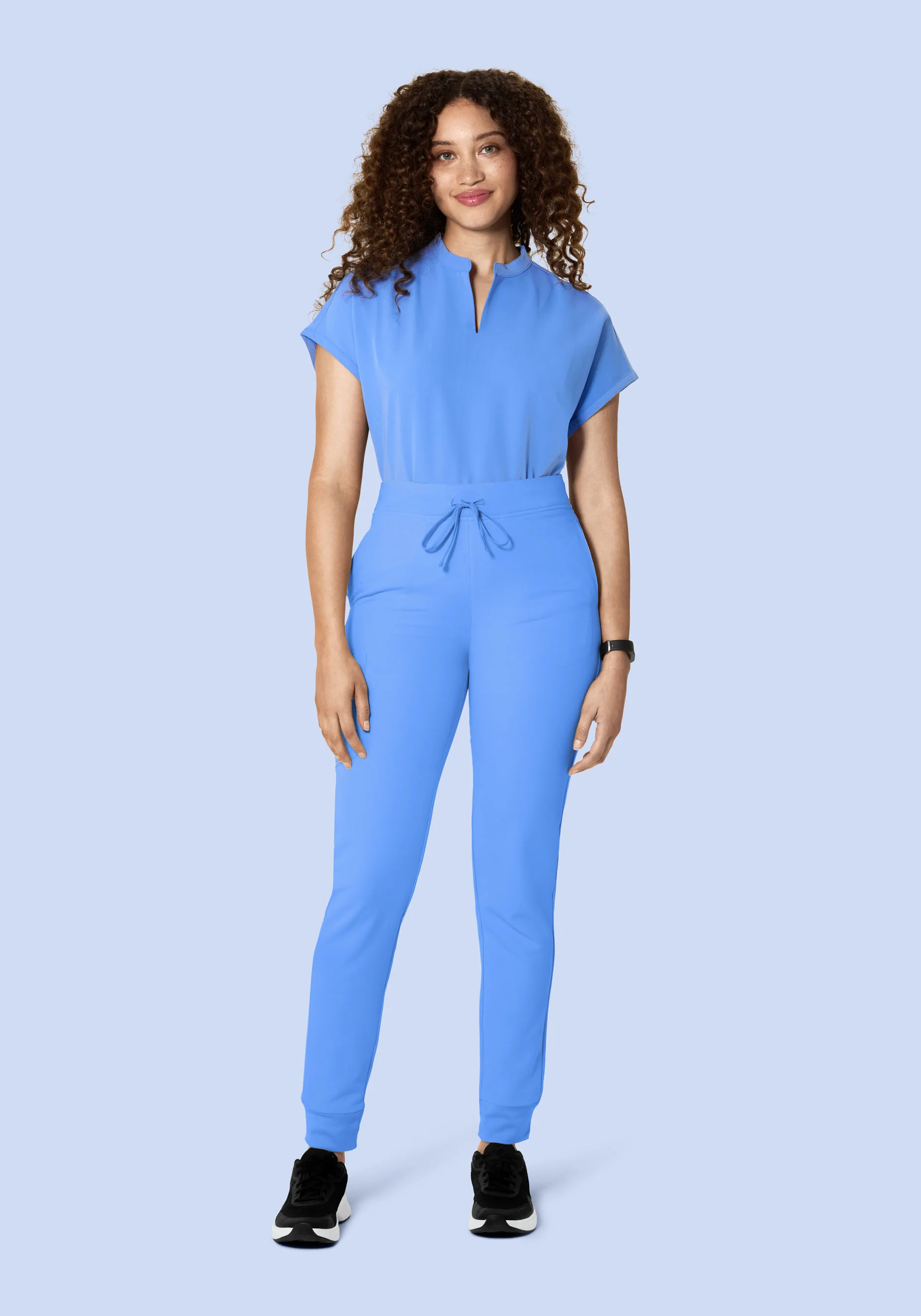 Mandarin Dolman Top Ceil Blue - Image 3