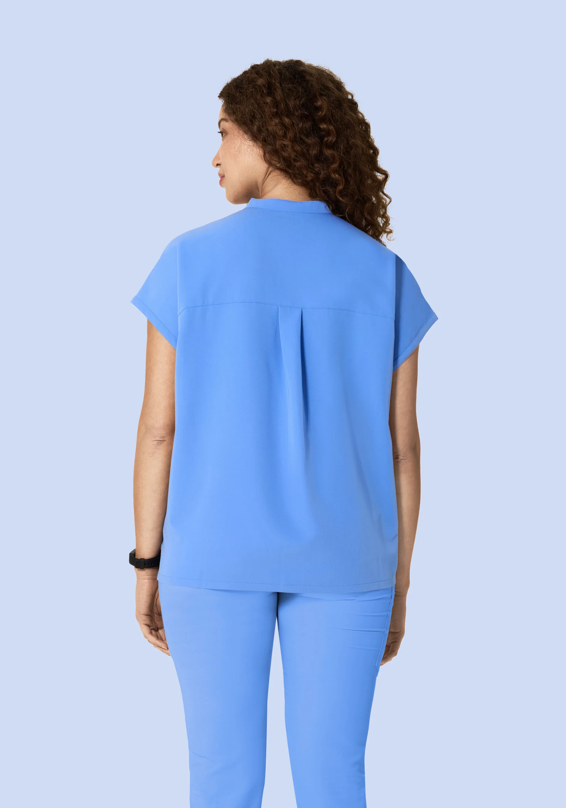 Mandarin Dolman Top Ceil Blue - Image 4