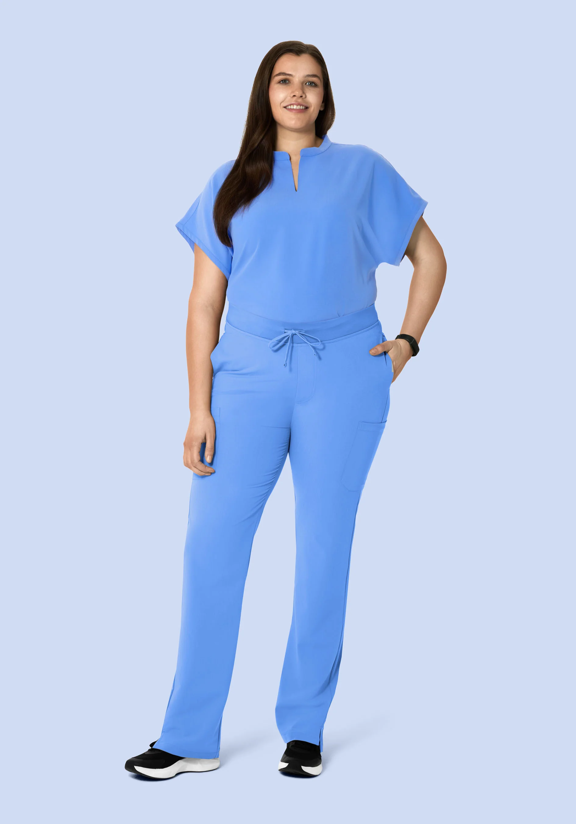Mandarin Dolman Top Ceil Blue - Image 7