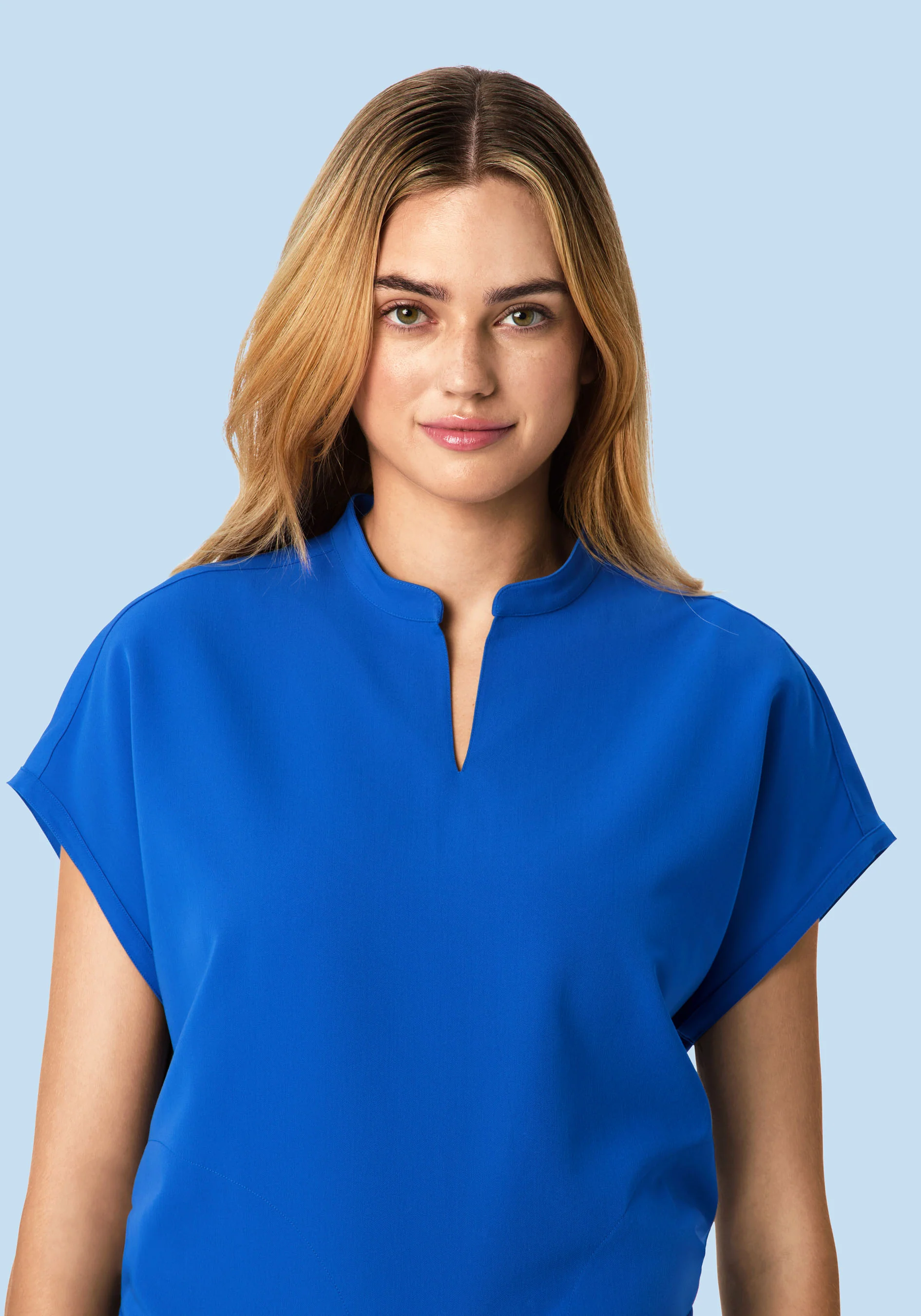 Mandarin Dolman Top Cobalt - Image 3
