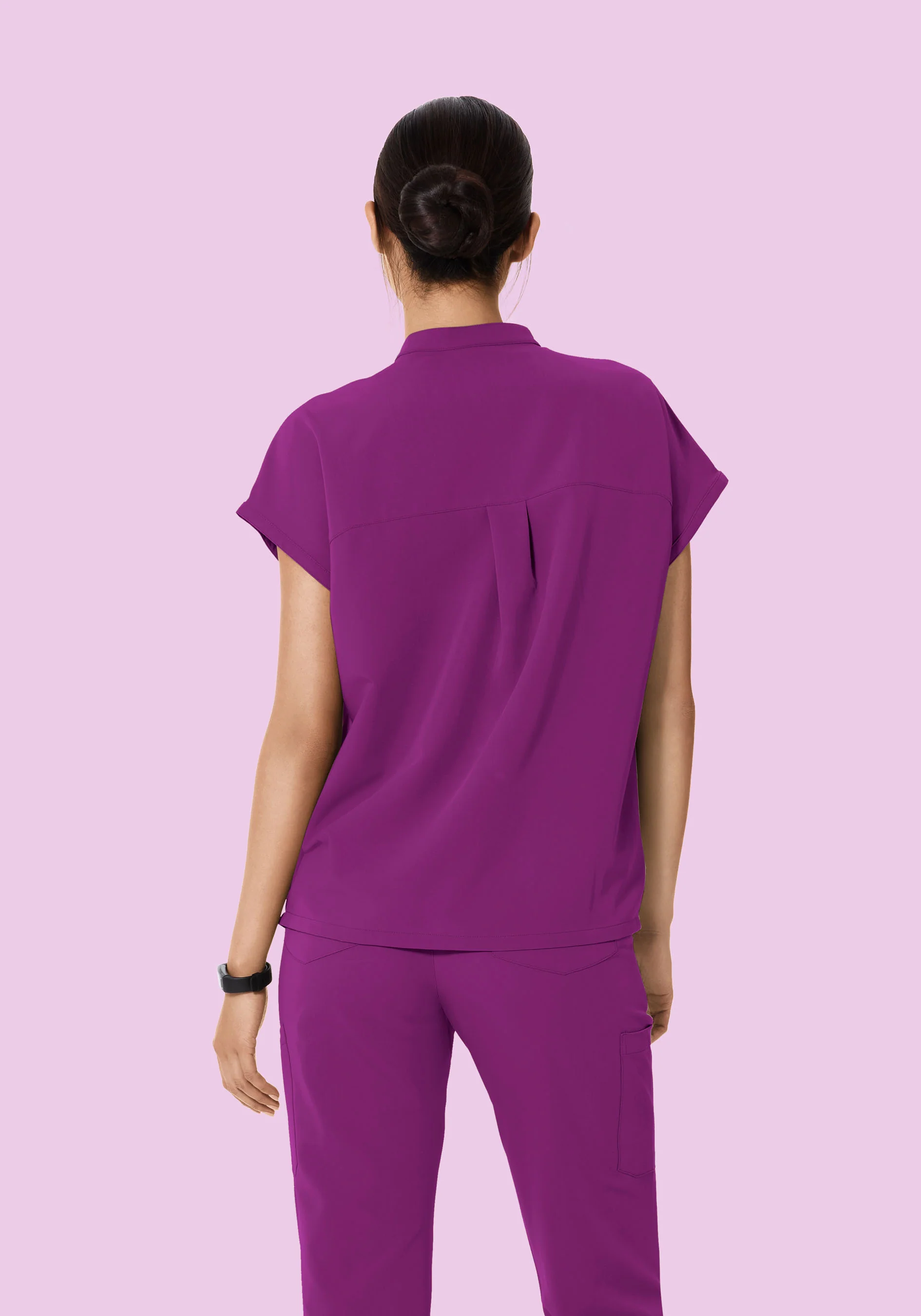 Mandarin Dolman Top Dark Orchid - Image 4