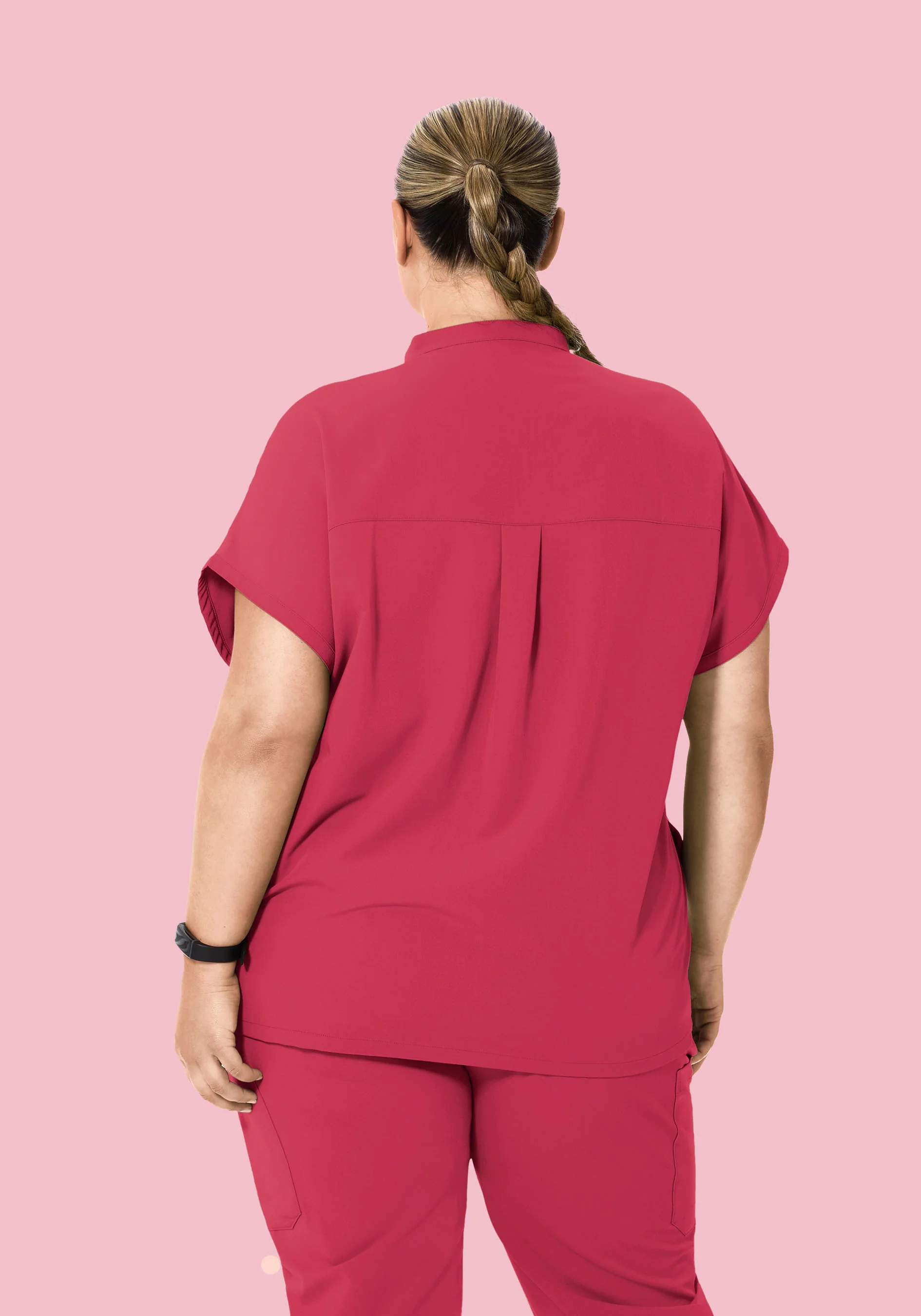 Mandarin Dolman Top Deep Rose - Image 8