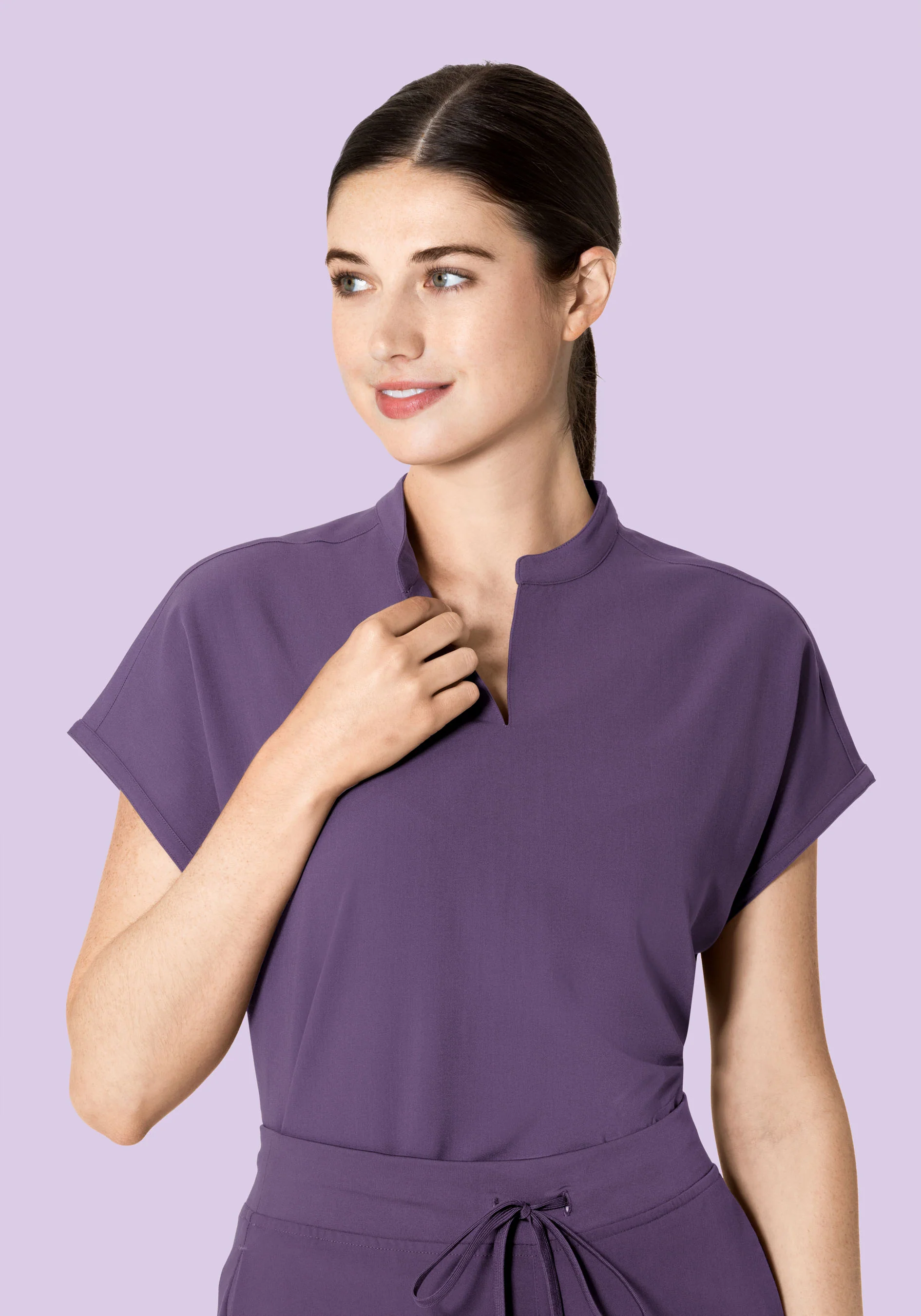 Mandarin Dolman Top Dewberry - Image 5