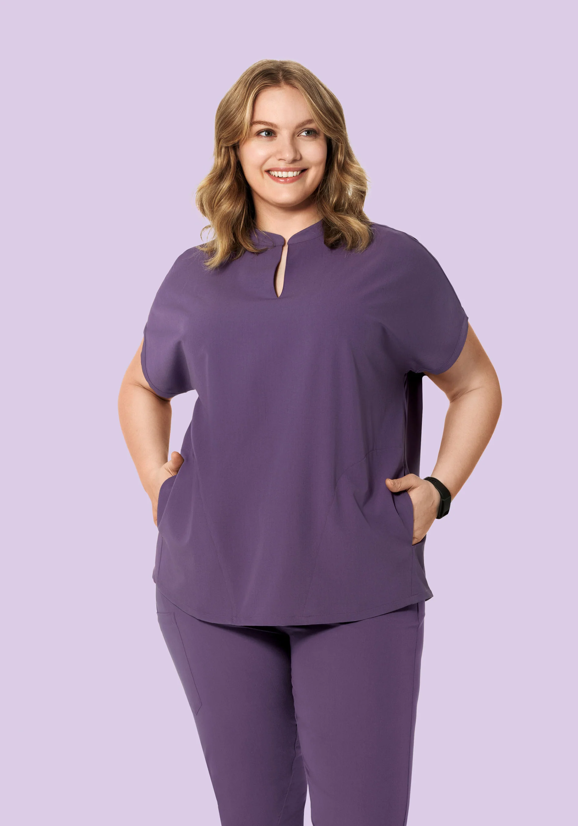 Mandarin Dolman Top Dewberry - Image 6
