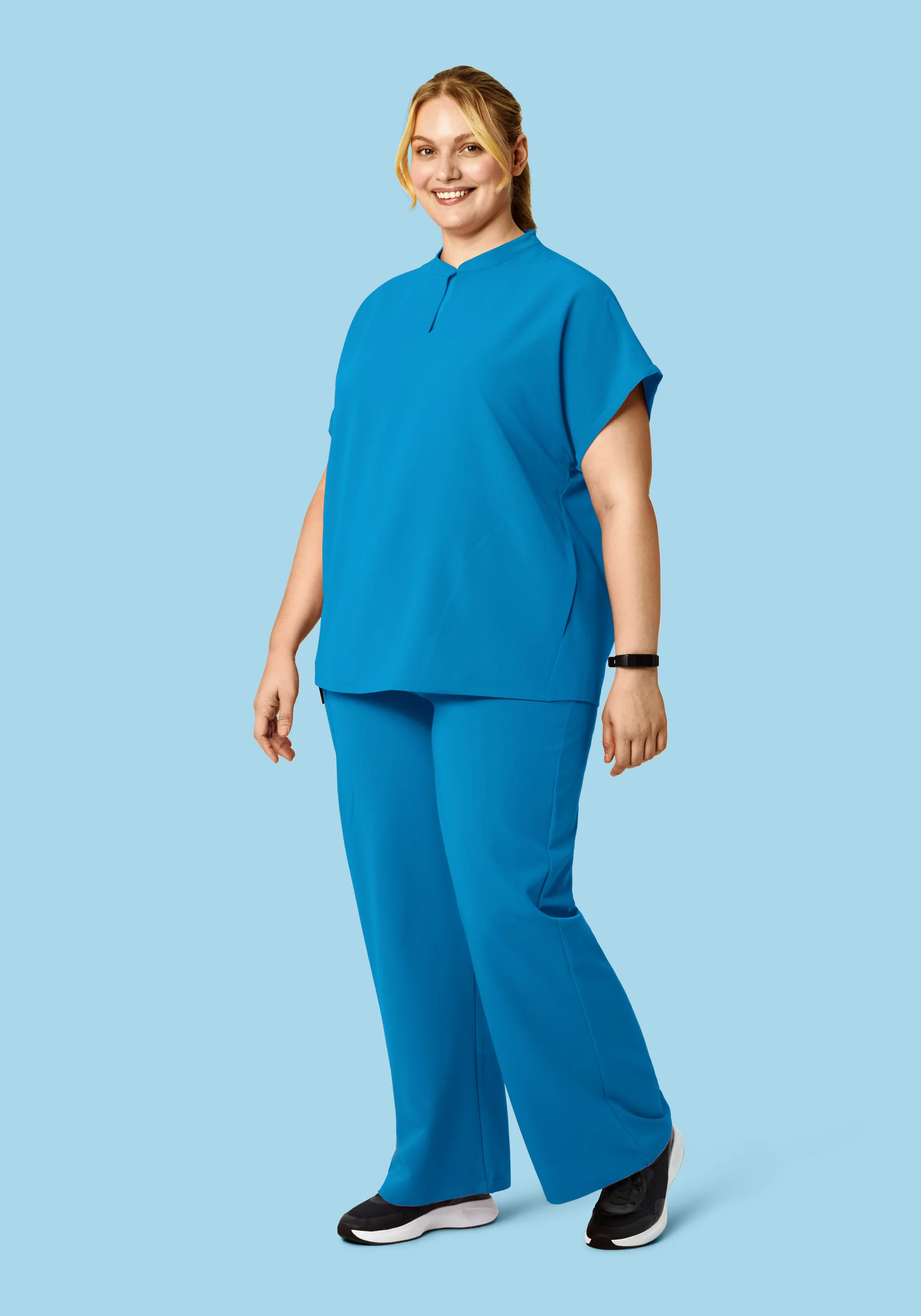 Mandarin Dolman Top Electric Blue - Image 7