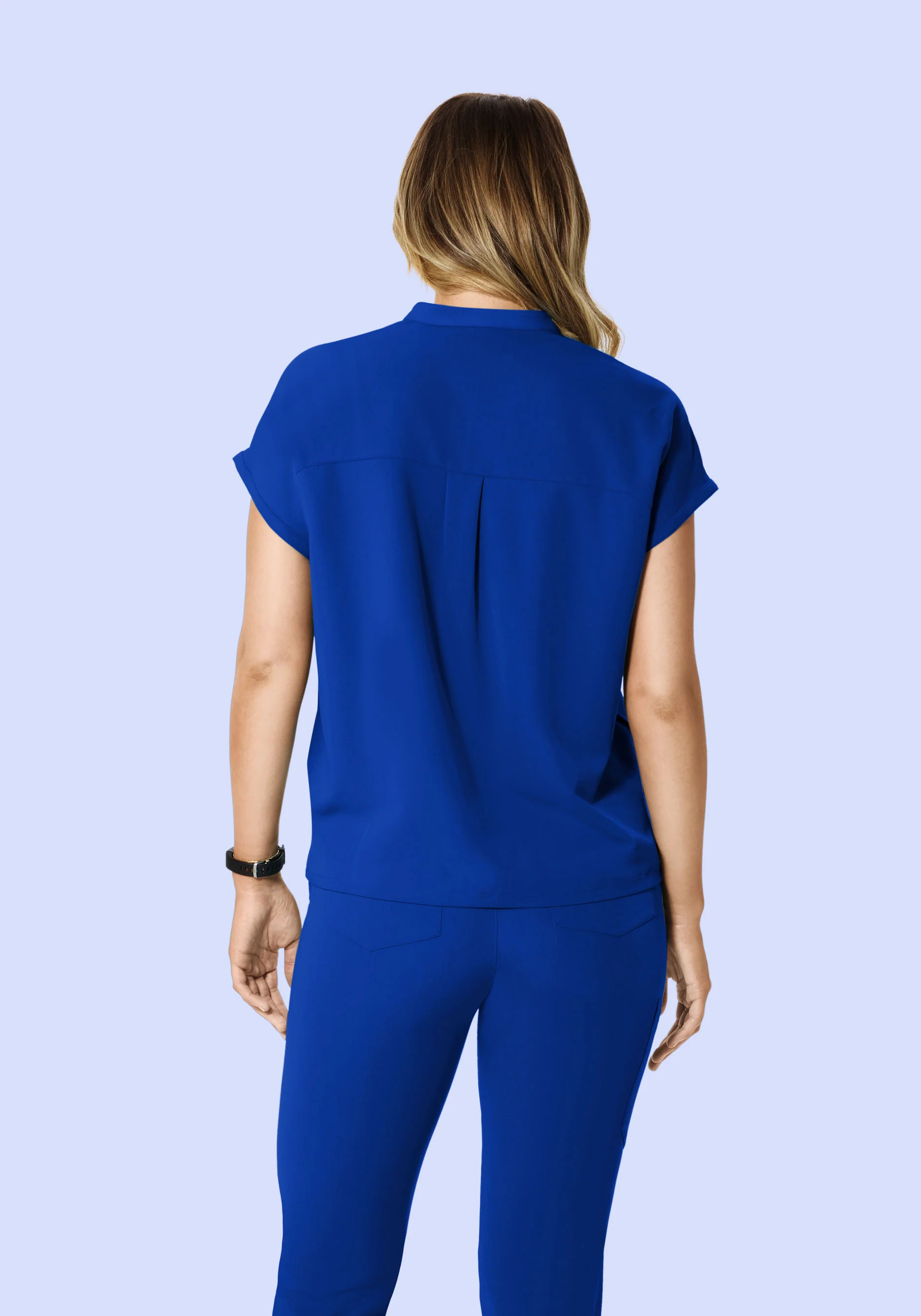 Mandarin Dolman Top Galaxy Blue - Image 4