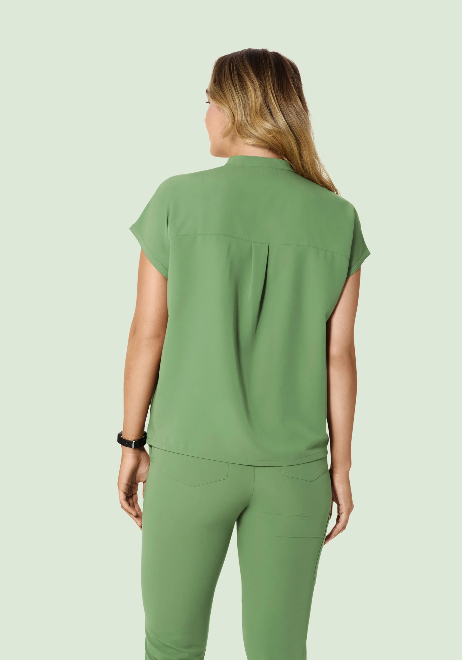Mandarin Dolman Top Hazel Green - Image 6