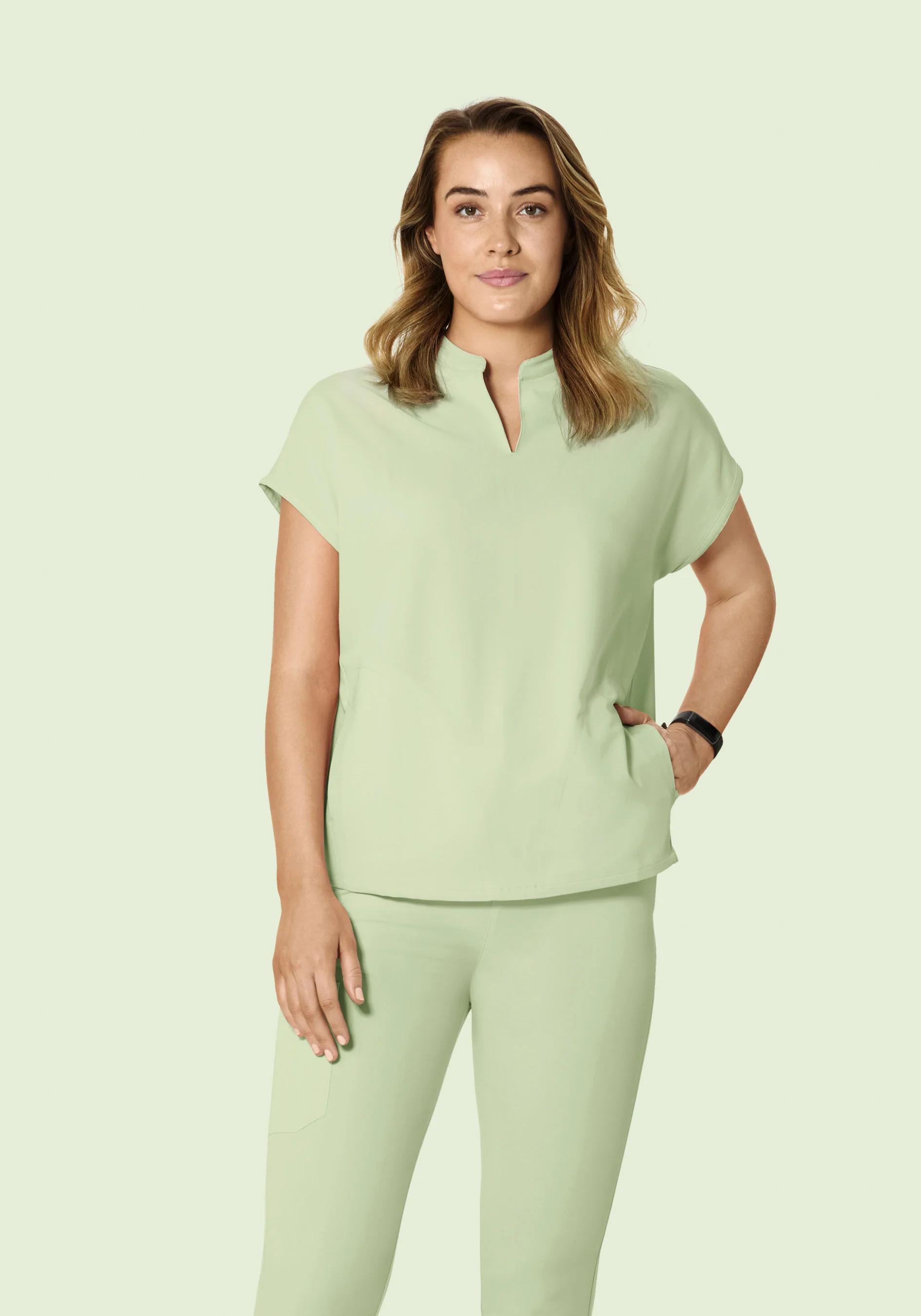 Mandarin Dolman Top Matcha - Image 2